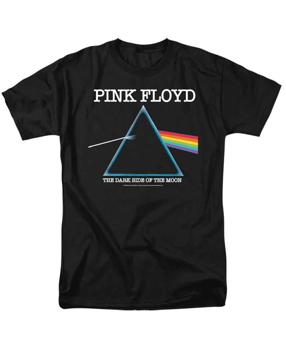 Dark Side Cover Retro-Graphic Crewneck T-Shirt by Pink Floyd