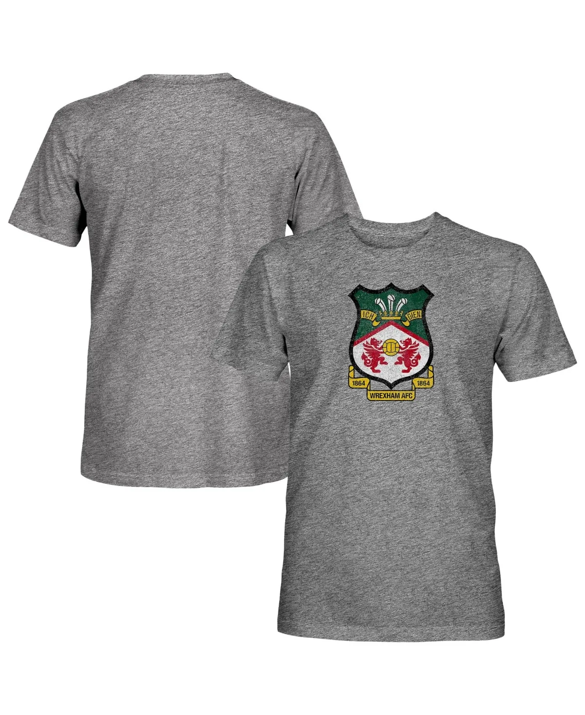 Wrexham Left Chest Badge Vintage Tri-Blend T-Shirt by 1863fc