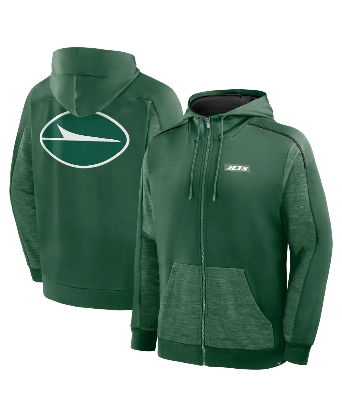 New York Jets Checkdown Pass Full-Zip Hoodie by Fanatics