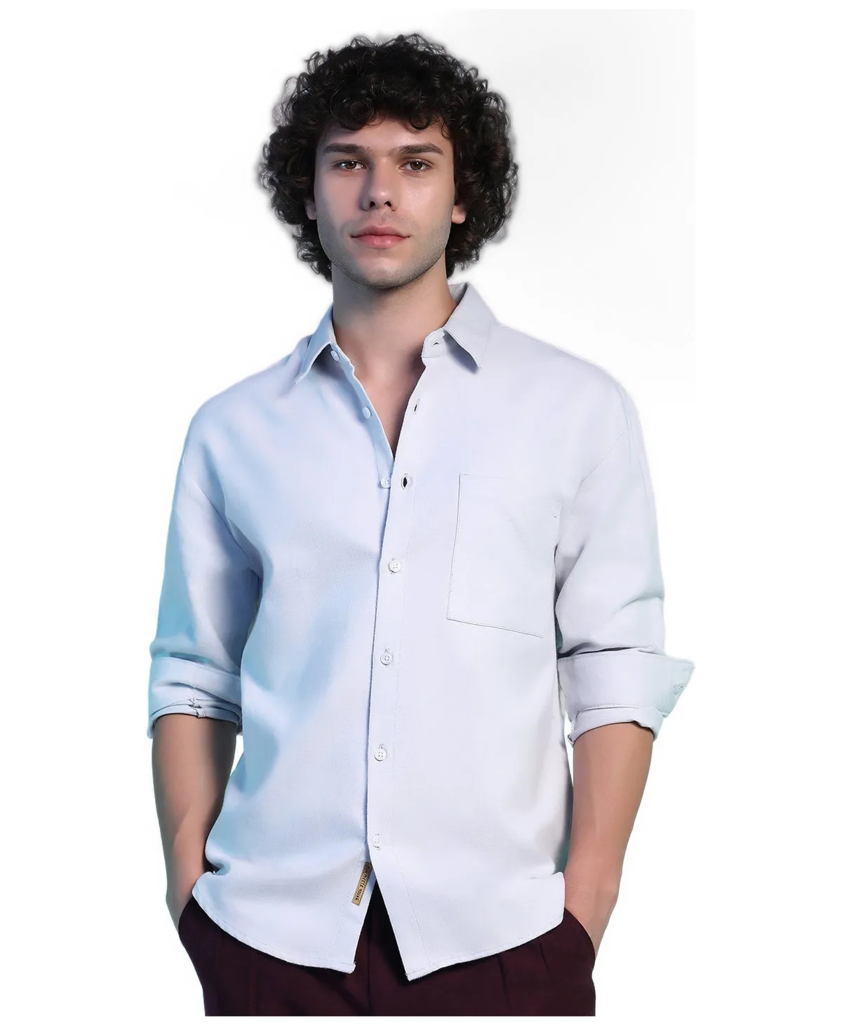 Spread Collar Oversized Utility Shirt by Cahoot