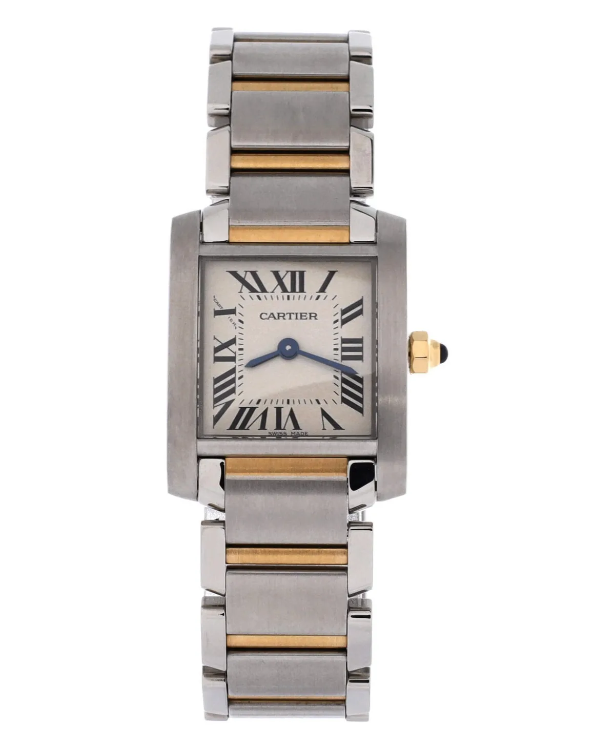 Pre-Owned Cartier Tank Francaise Quartz Watch in Stainless Steel and Gold 20mm