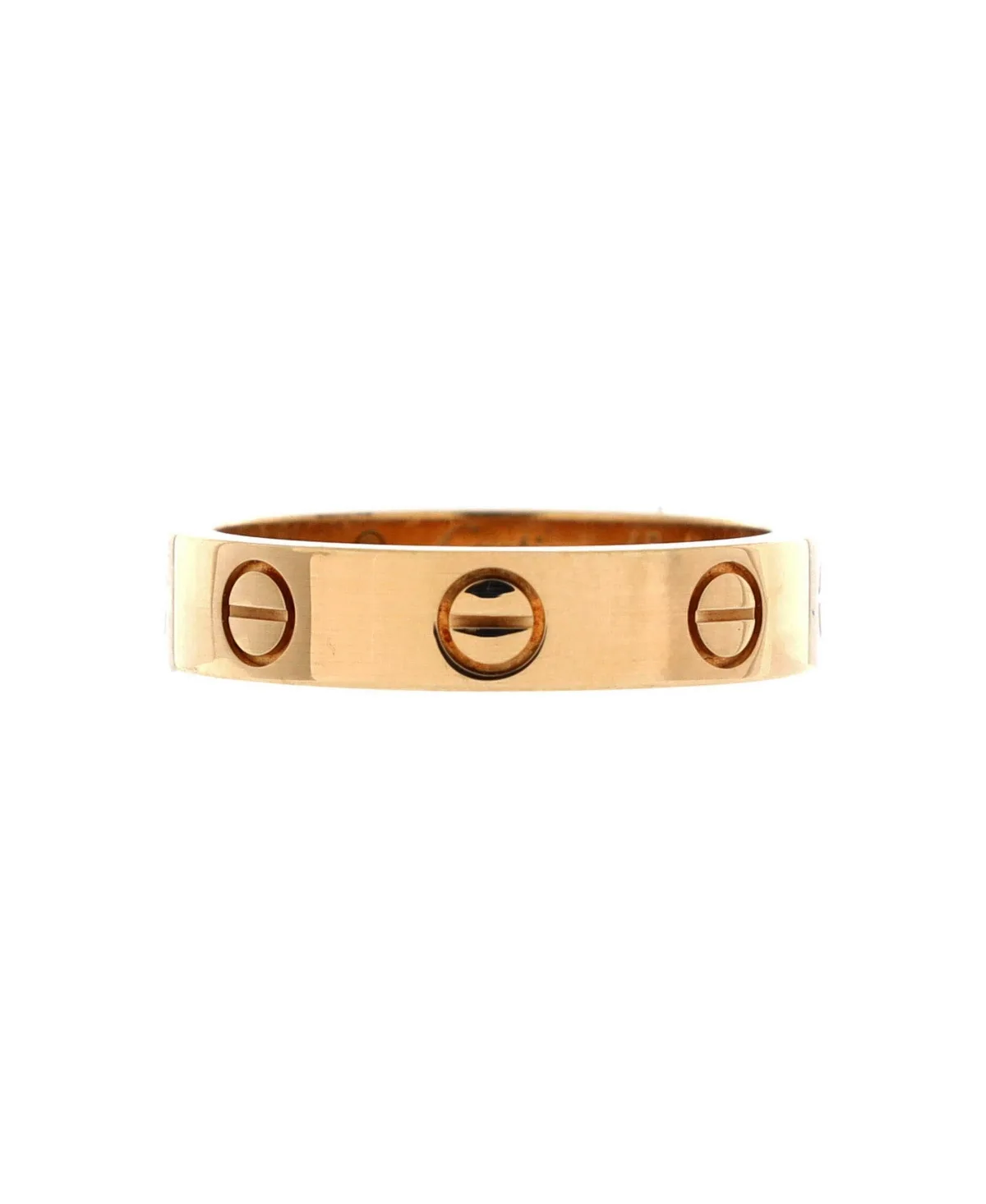 Pre-Owned Cartier Love Wedding Band 1 Diamond Ring by Cartier's