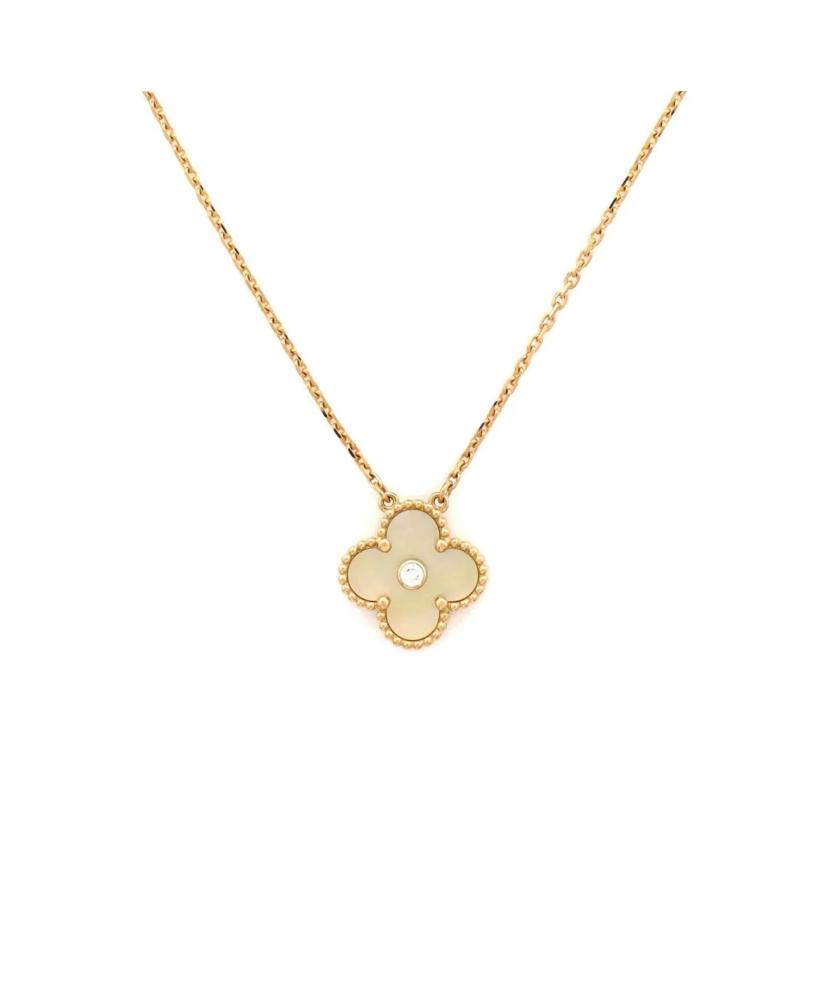 Pre-Owned Van Cleef and Arpels Vintage Alhambra Pendant Necklace - 18k Yellow Gold