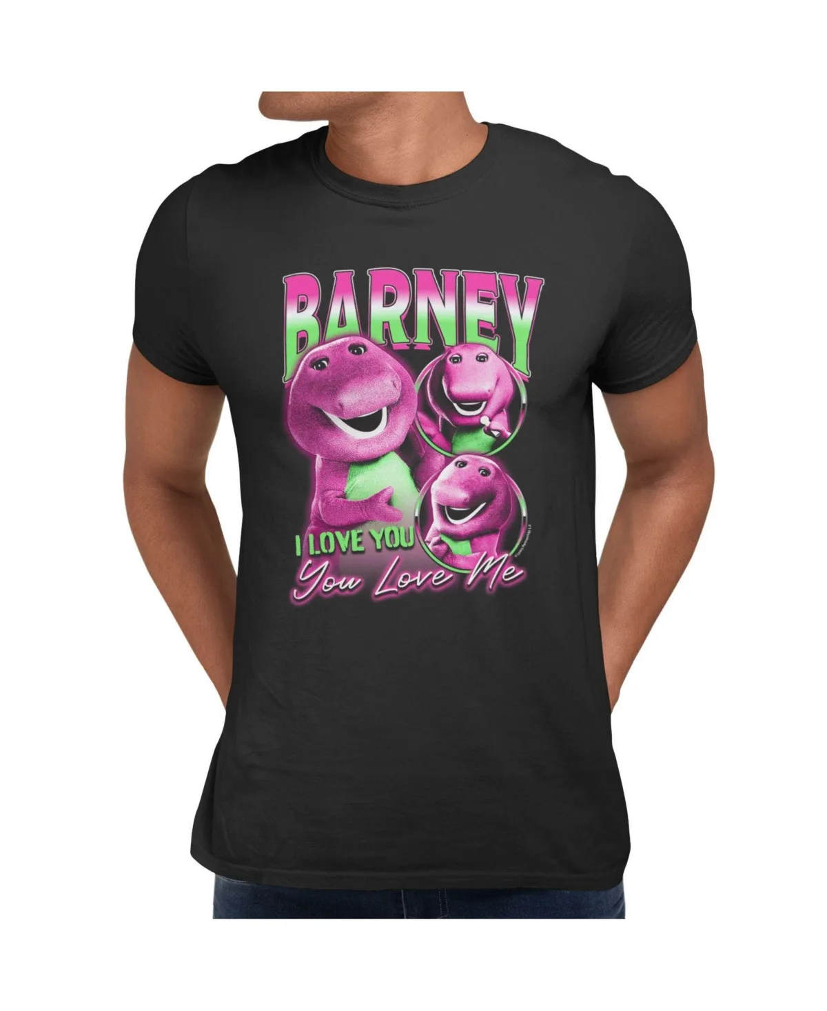 I Love You, You Love Me Character Collage Graphic T-Shirt by Barney