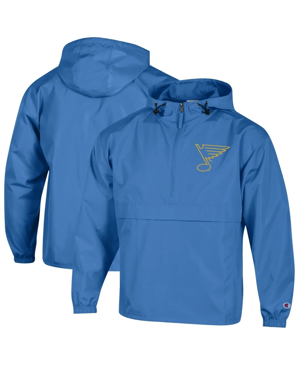 St. Louis Blues Packable Windbreaker Half-Zip Jacket by Champion