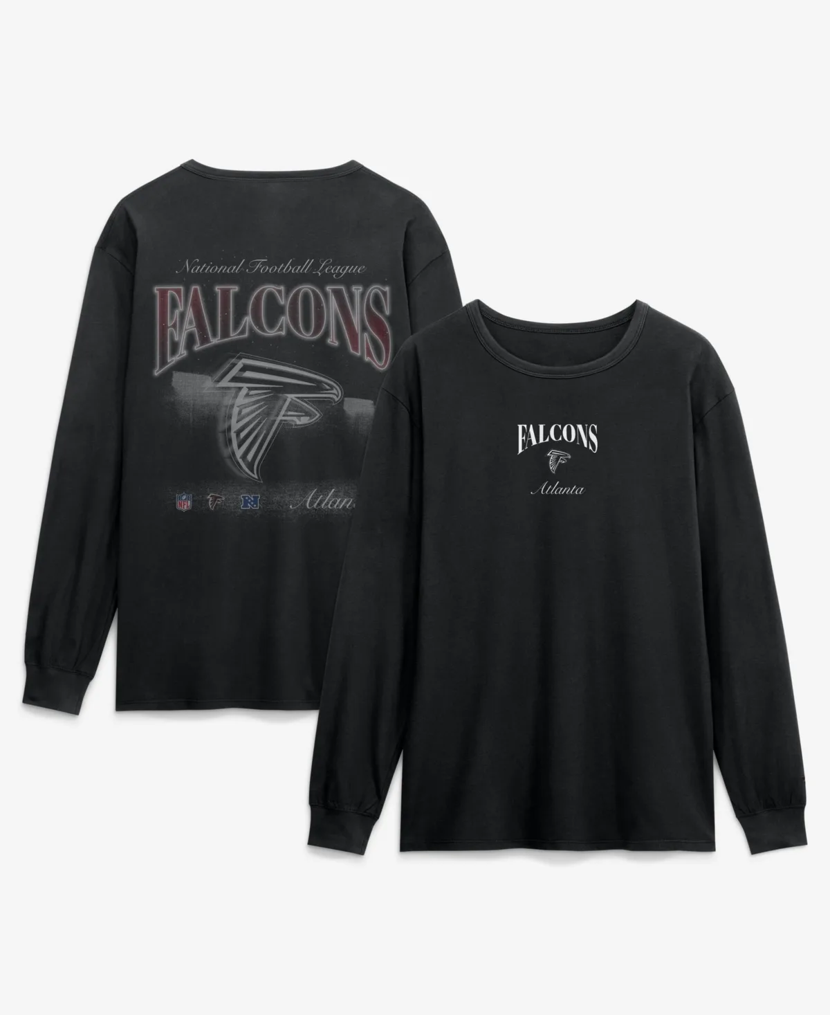 Atlanta Falcons Midnight Falls Long-Sleeve T-Shirt by Fanatics