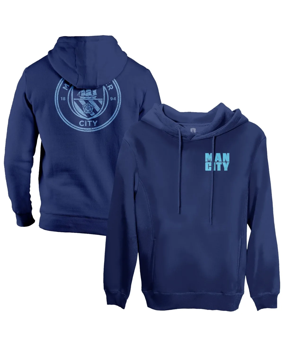 Manchester City Wordmark Fleece Pullover Hoodie by 1863fc