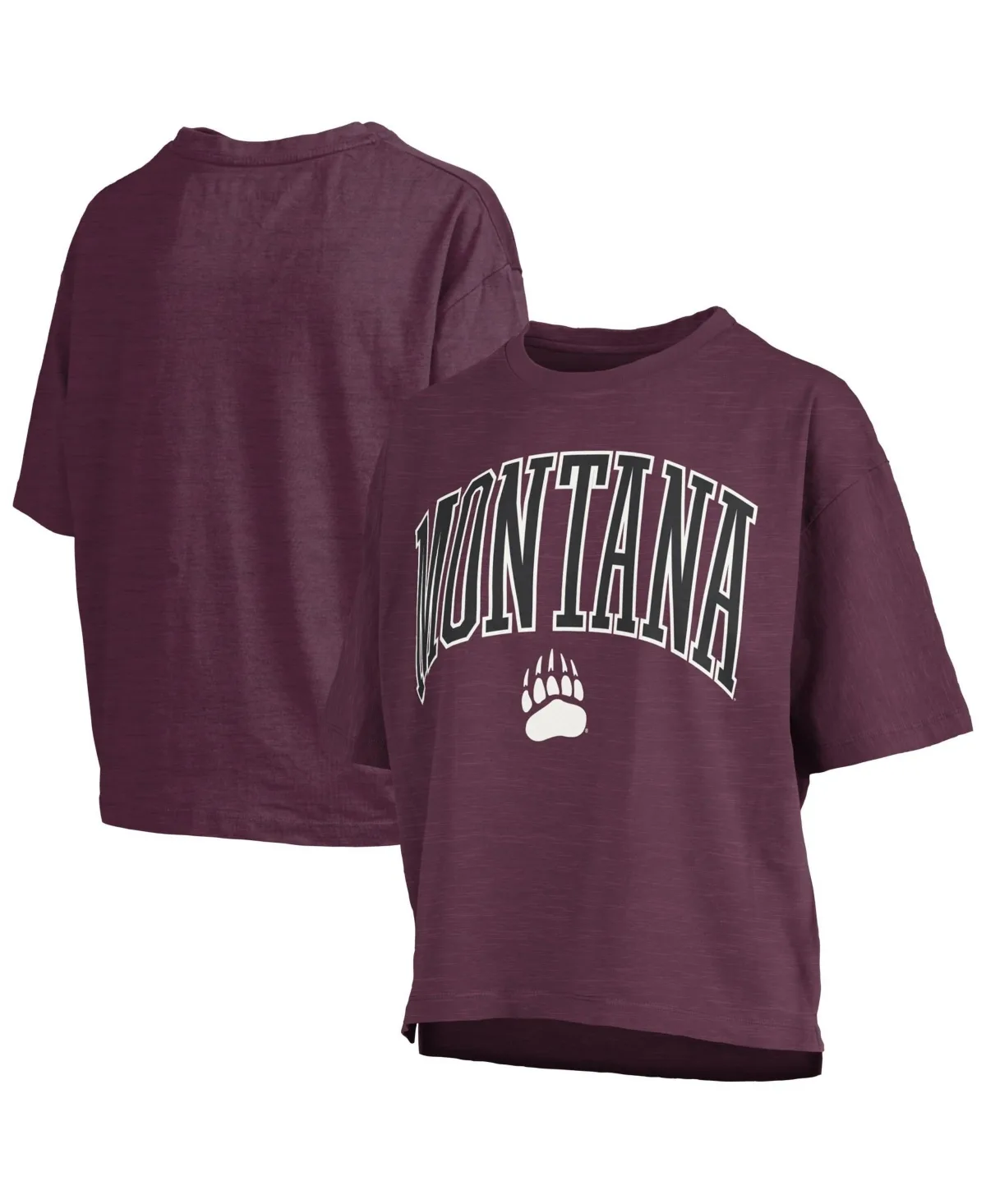 Montana Grizzlies Oversized Nelson Arch Over Logo Slub T-Shirt