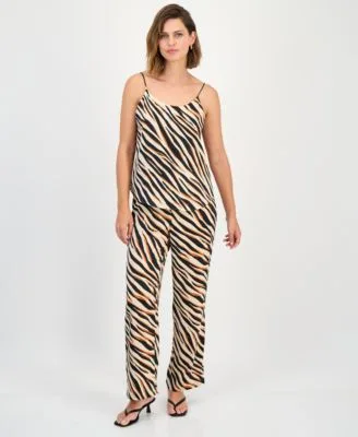 Scoop Neck Camisole Wide Leg Pants by Bar III