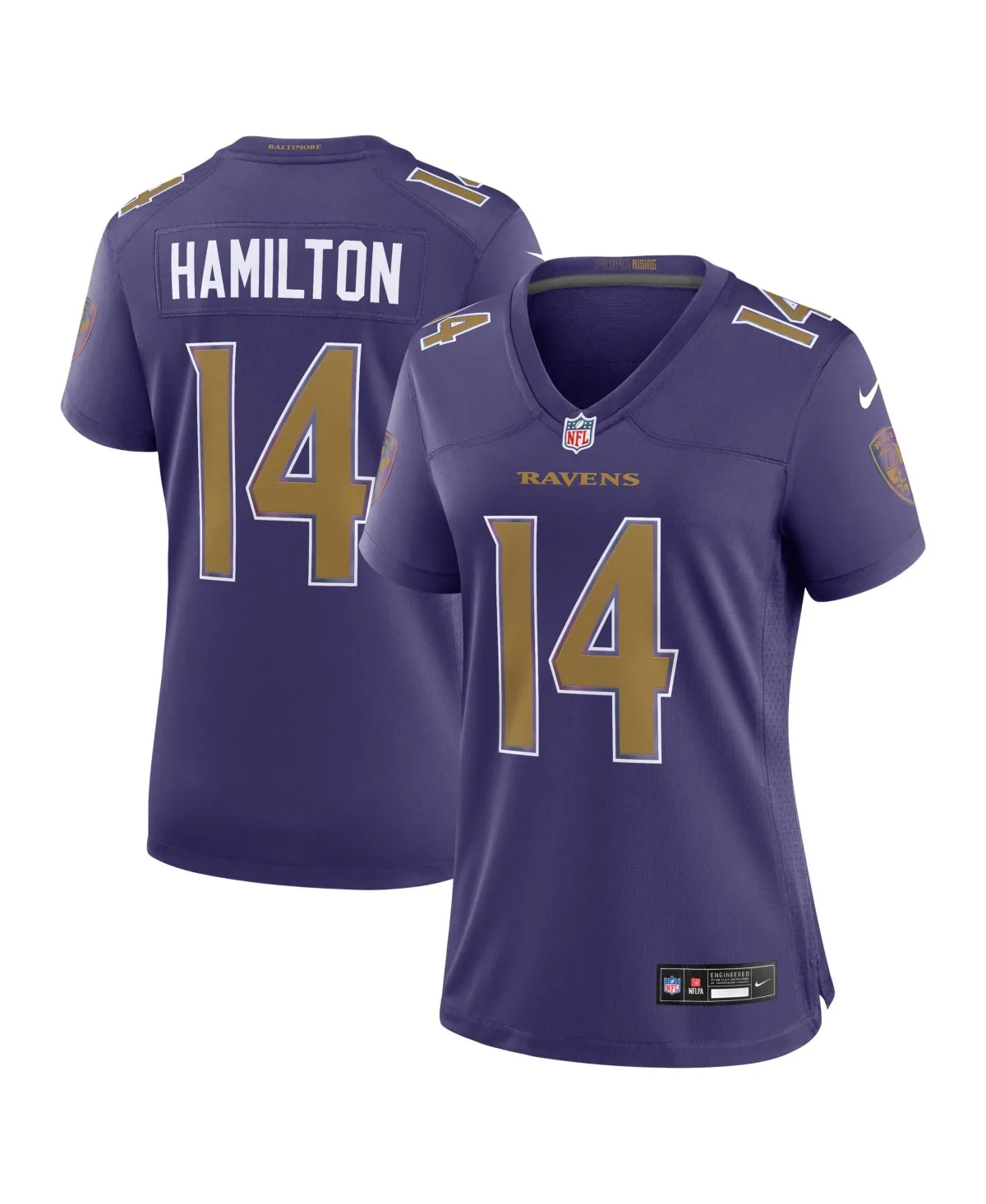 Kyle Hamilton Baltimore Ravens Alternate Game Jersey by Nike