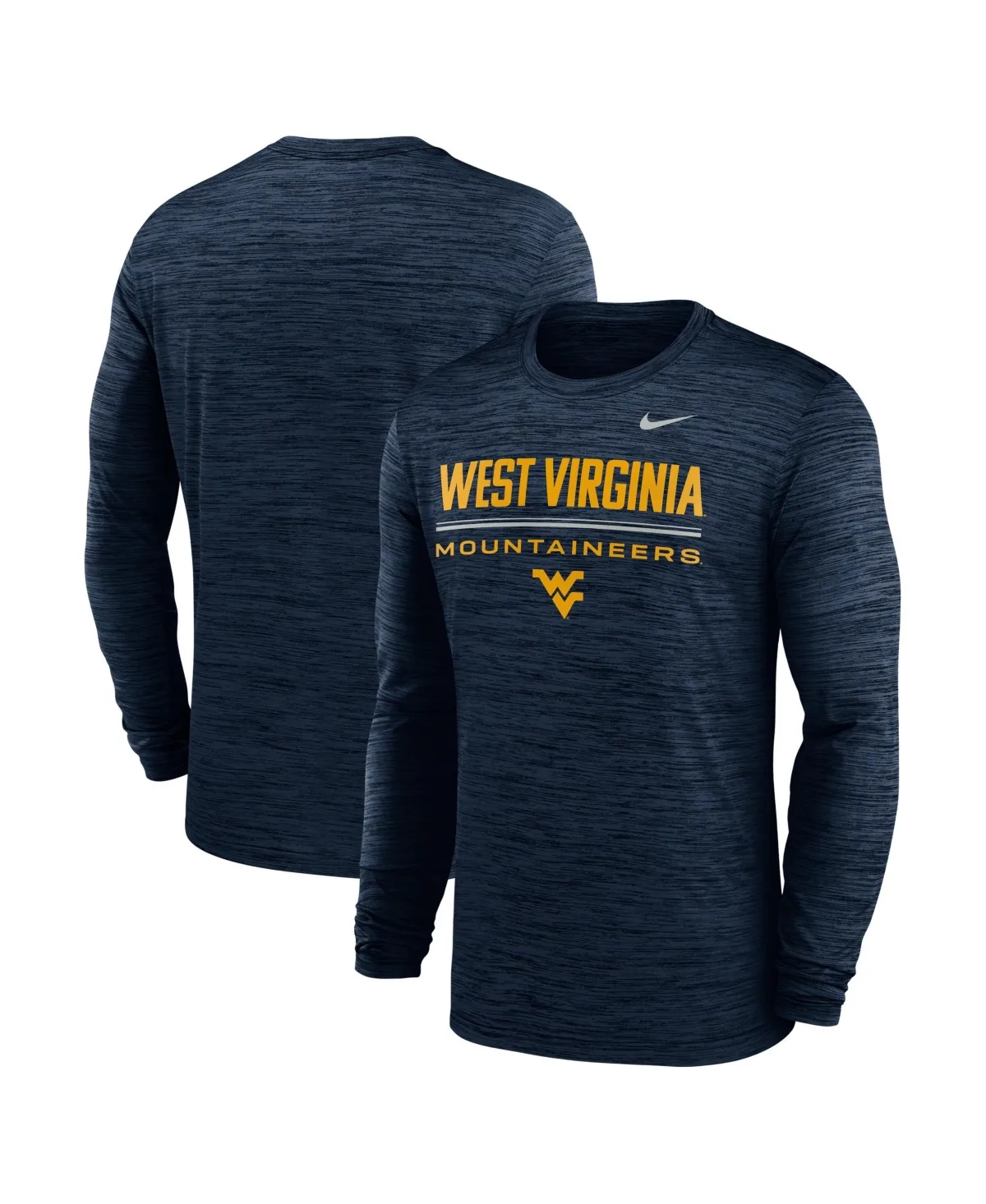 West Virginia Mountaineers Sideline Velocity Dri-Fit Long-Sleeve T-Shirt by Nike
