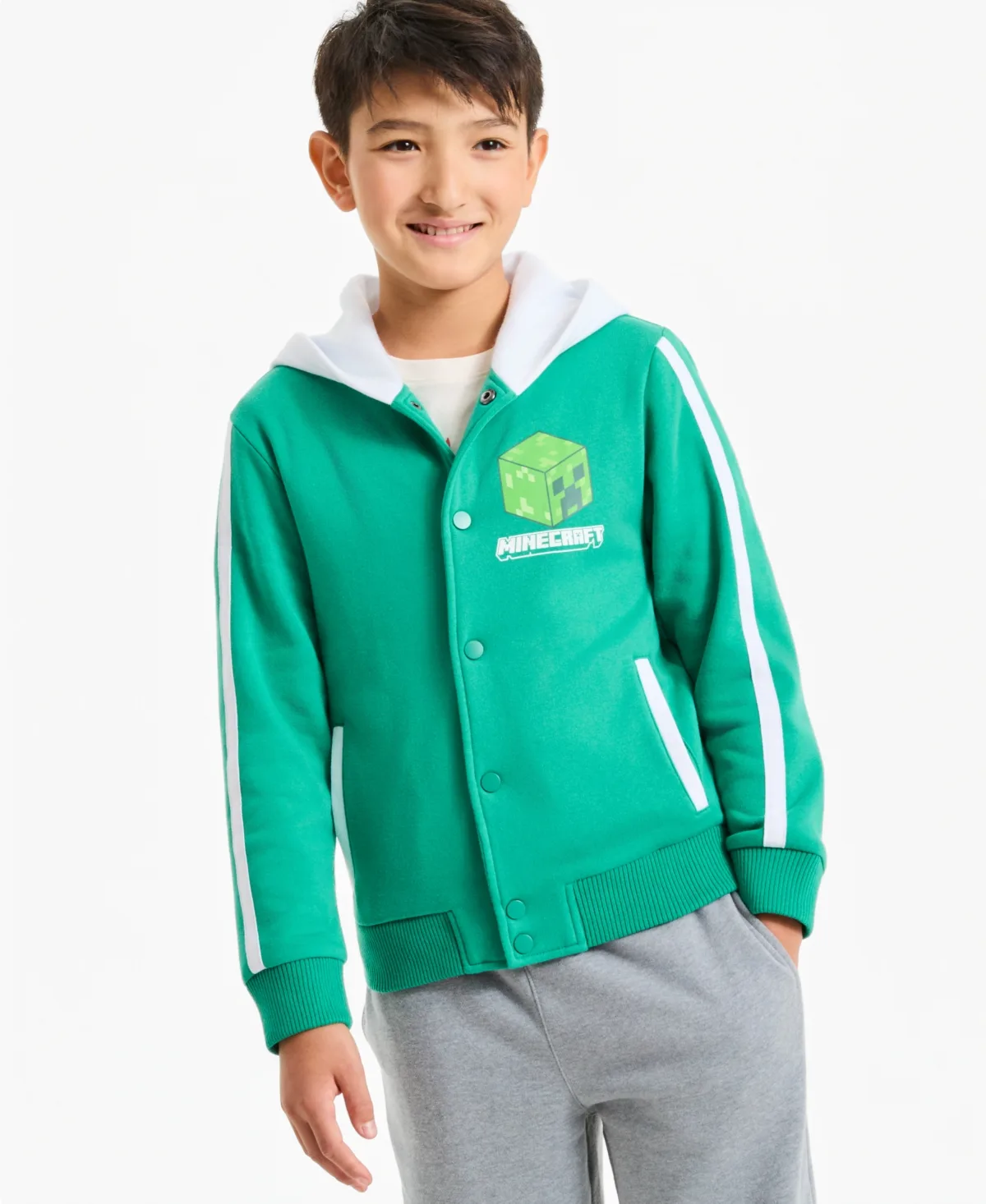 Creeper Survivor Mod Minecraft Hooded Bomber Jacket by Epic Threads