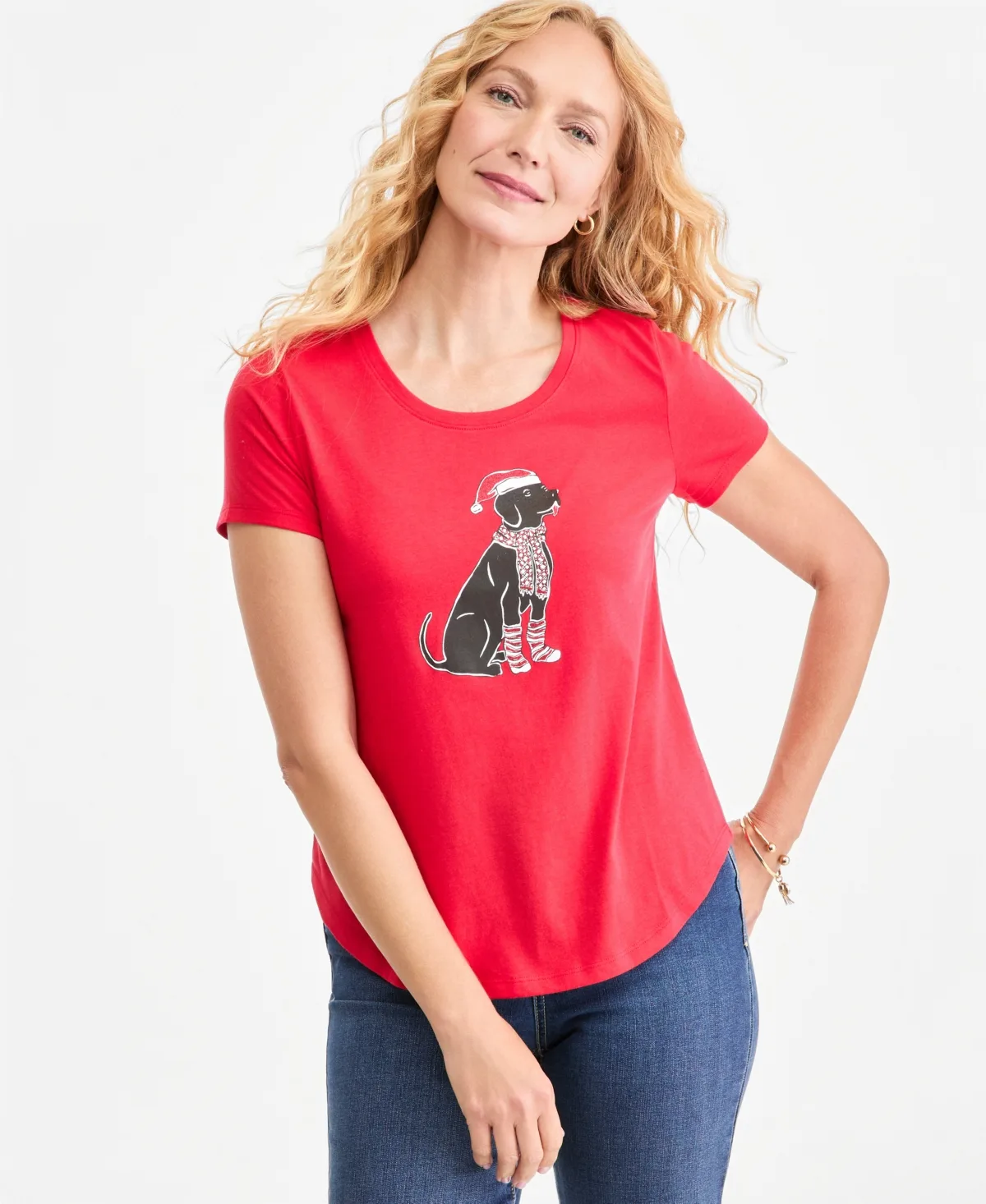 Holiday Graphic T-Shirt by Style & Co