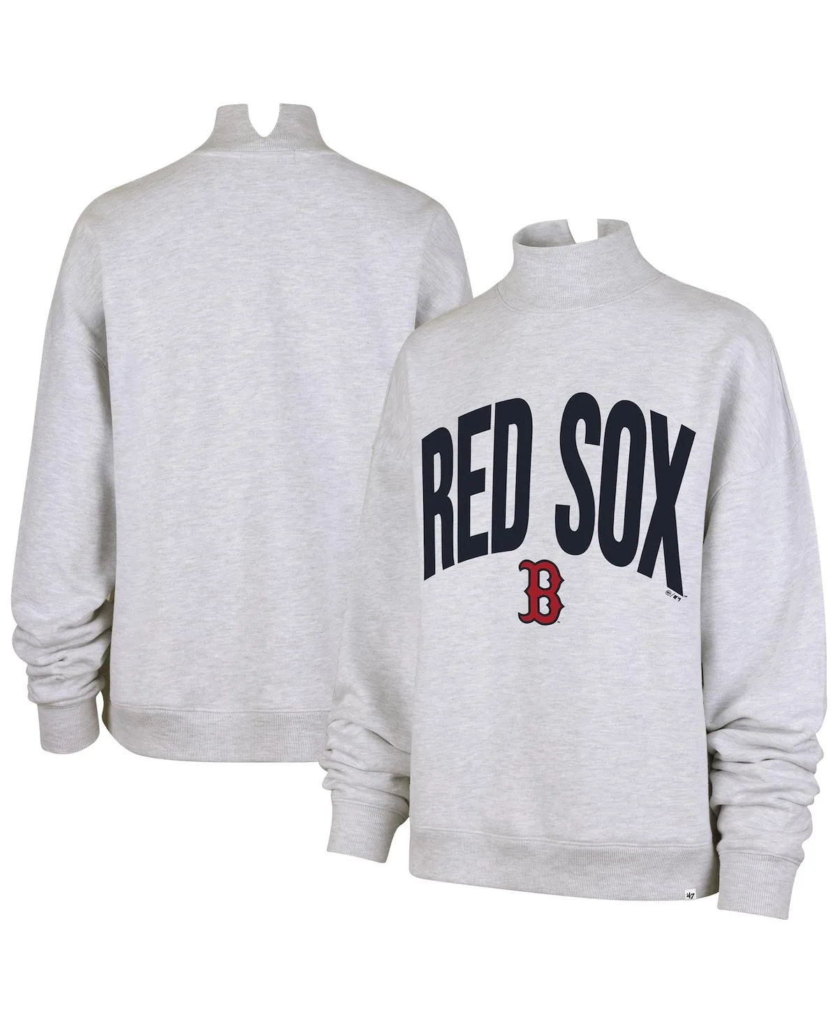 Boston Red Sox Subtle Muse Mock Neck Sweatshirt by 47 Brand