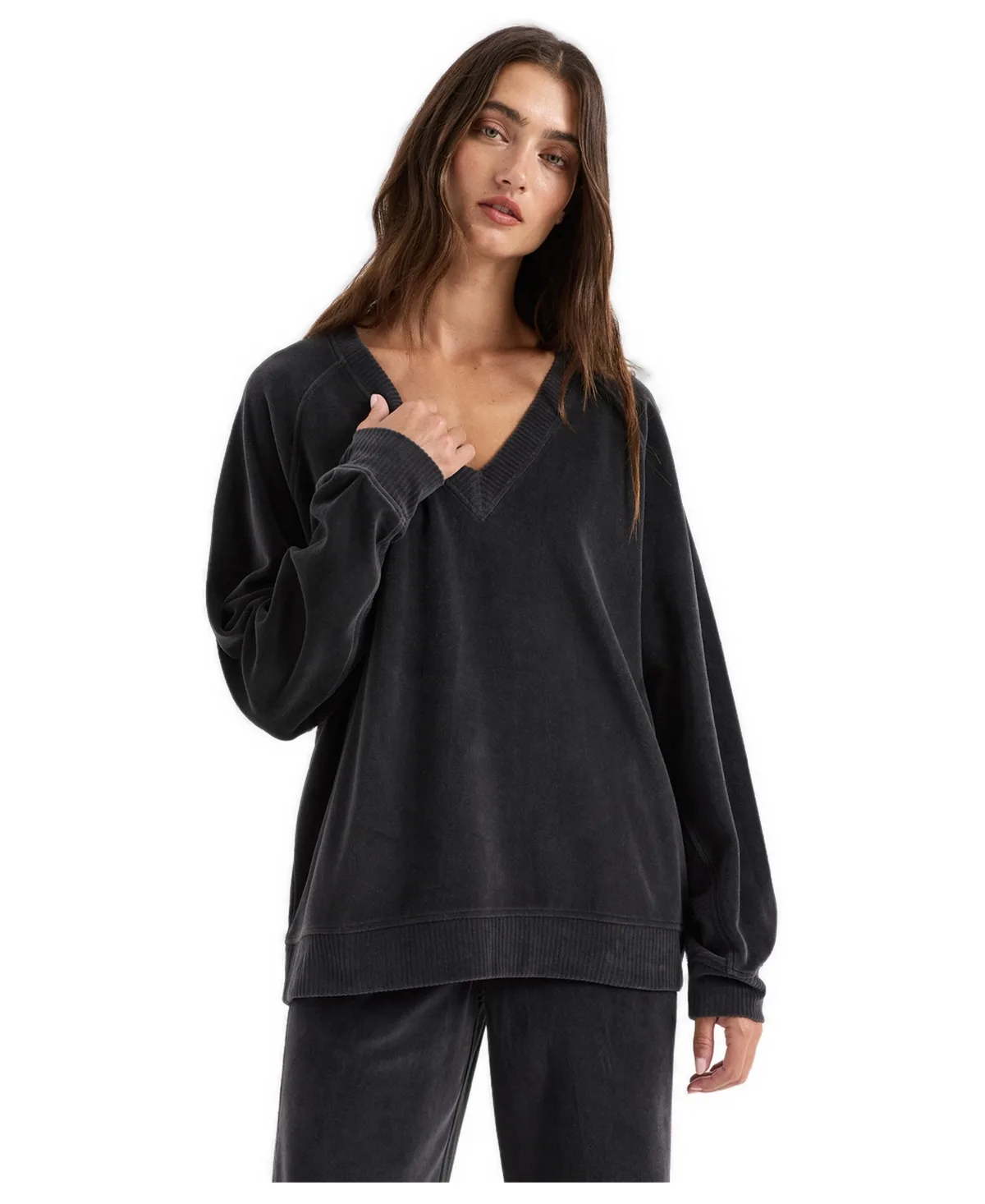 Oversized Raglan Sleeve Organic Cotton Sweatshirt by Pact