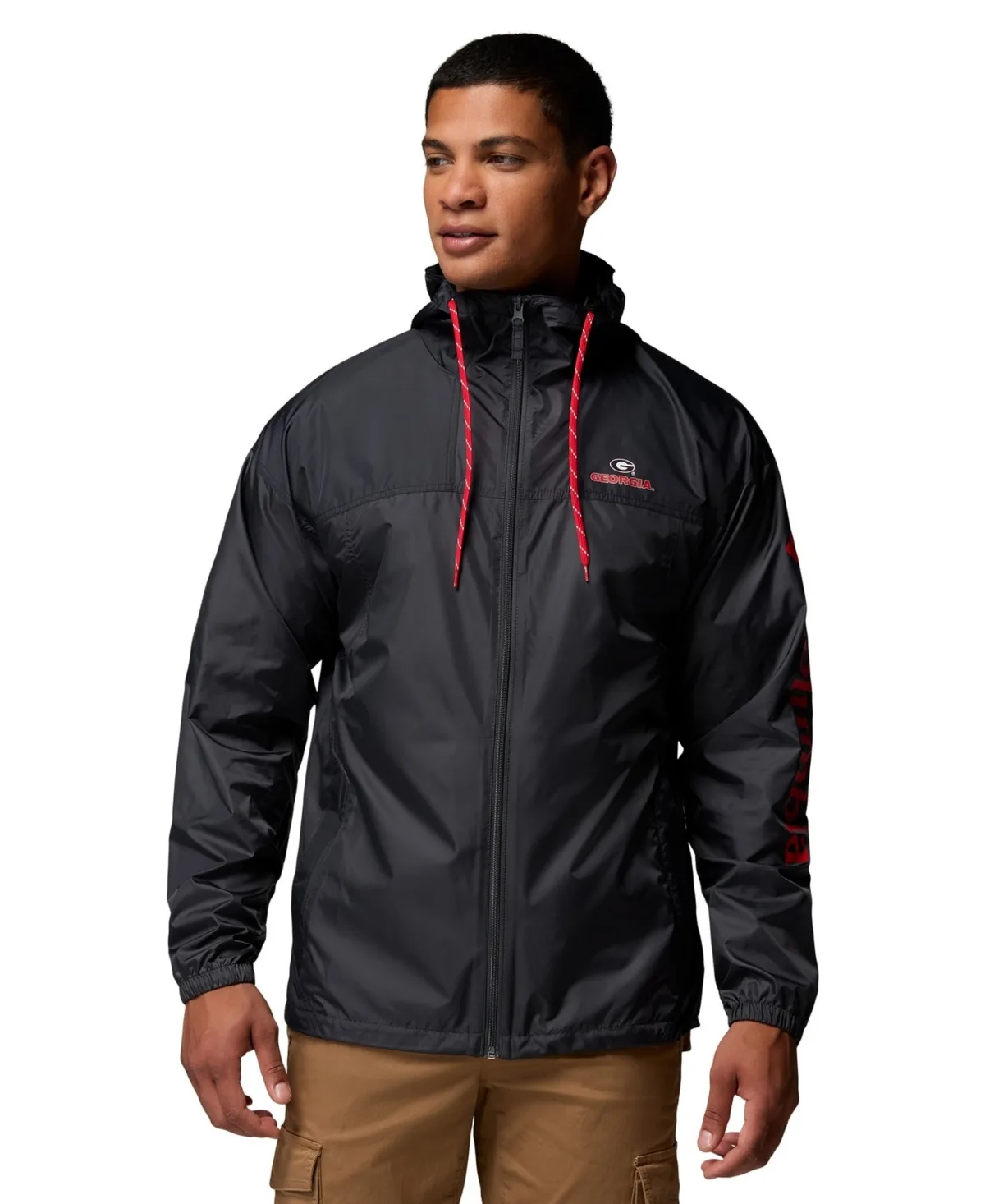 Georgia Bulldogs Flash Challenger II Full-Zip Hooded Windbreaker