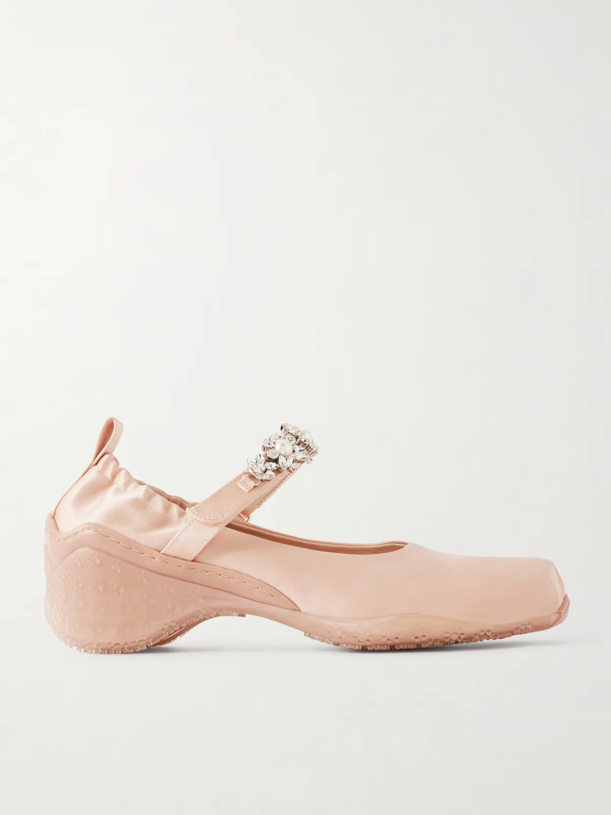 - Ballet Runner Crystal-embellished Satin Pumps - by Simone Rocha