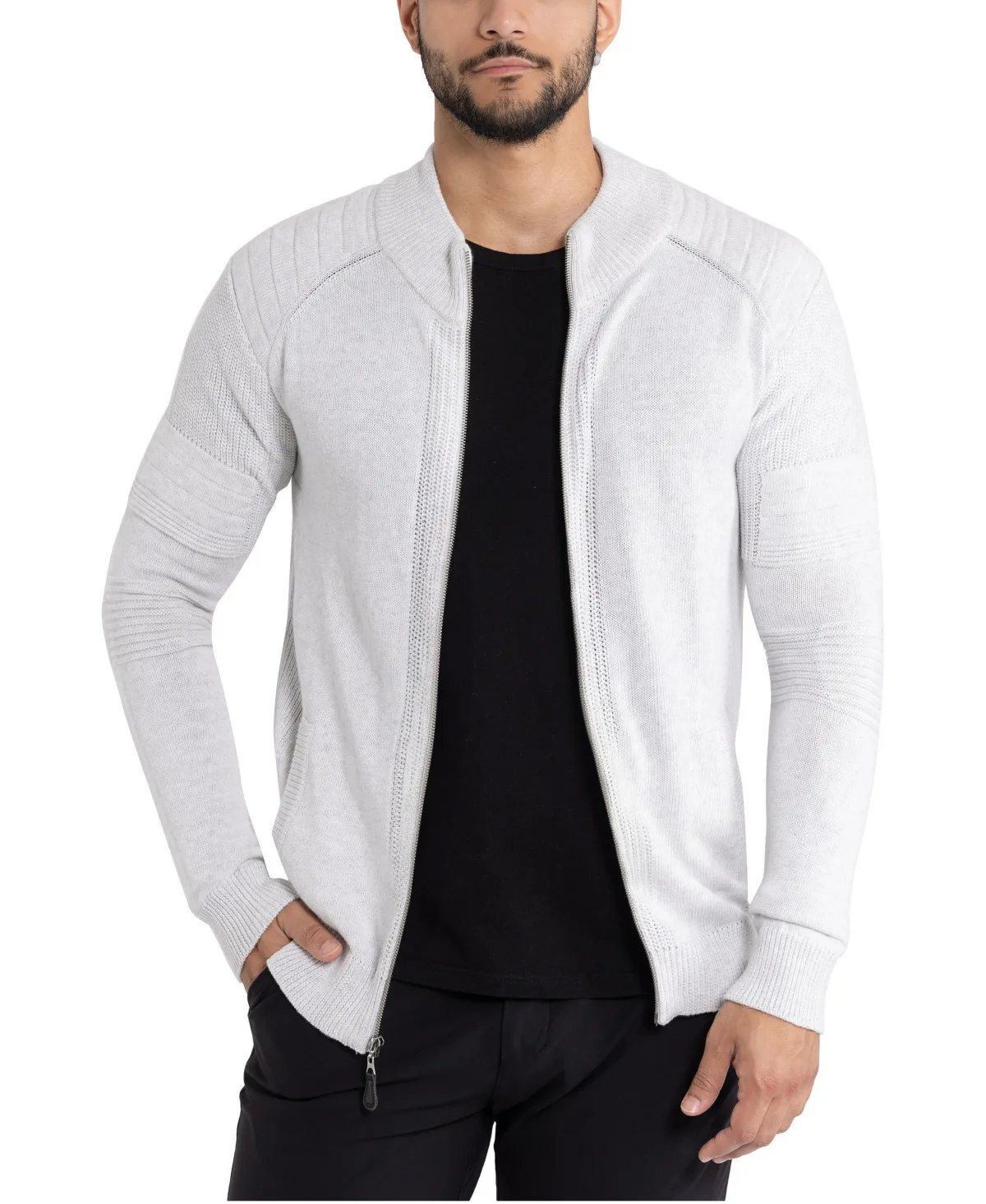 Full-Zip Mock-Neck Cardigan by Xray