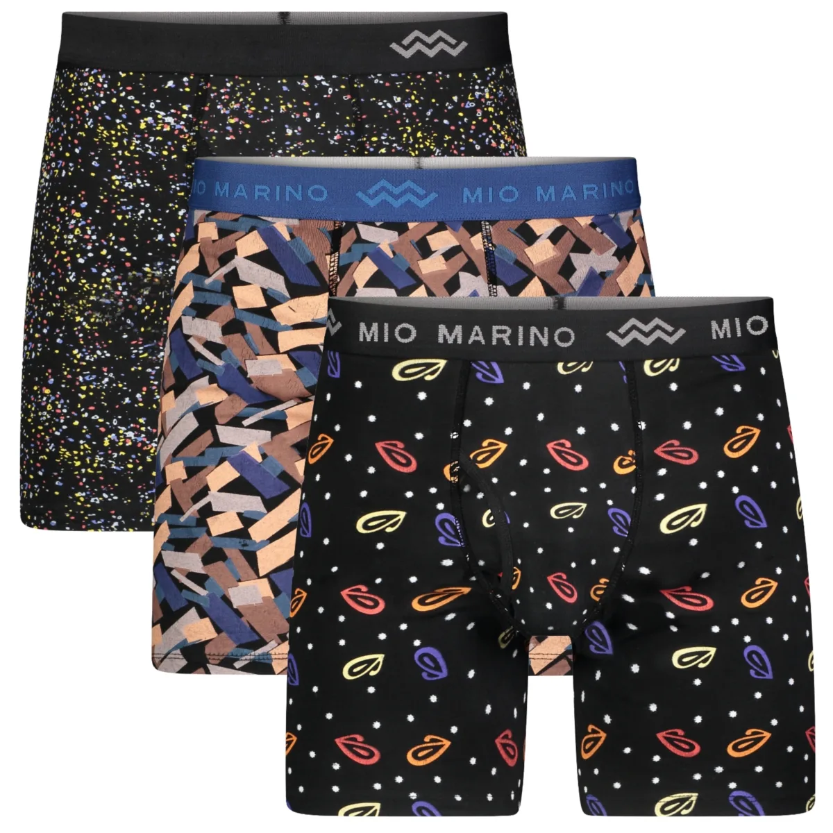 Mio Marino Premium Cotton Boxers, 5-Pack by Gallery Seven