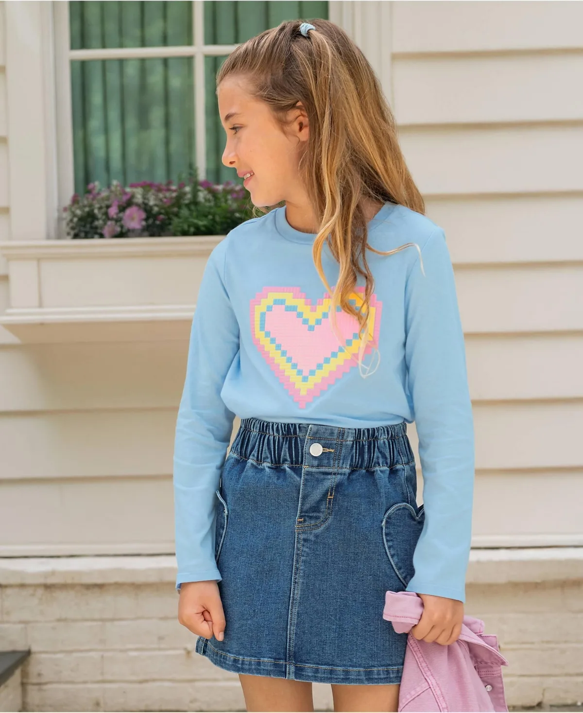 Long Sleeve Graphic Tee by Lands' End