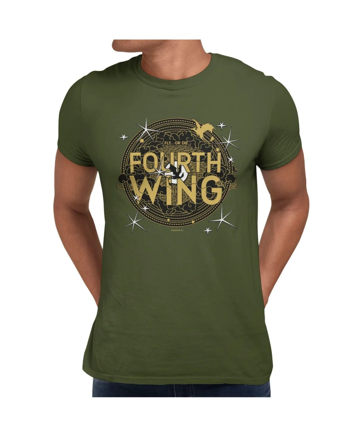 The Empyrean Fly or Die Graphic Crewneck T-Shirt by Fourth Wing