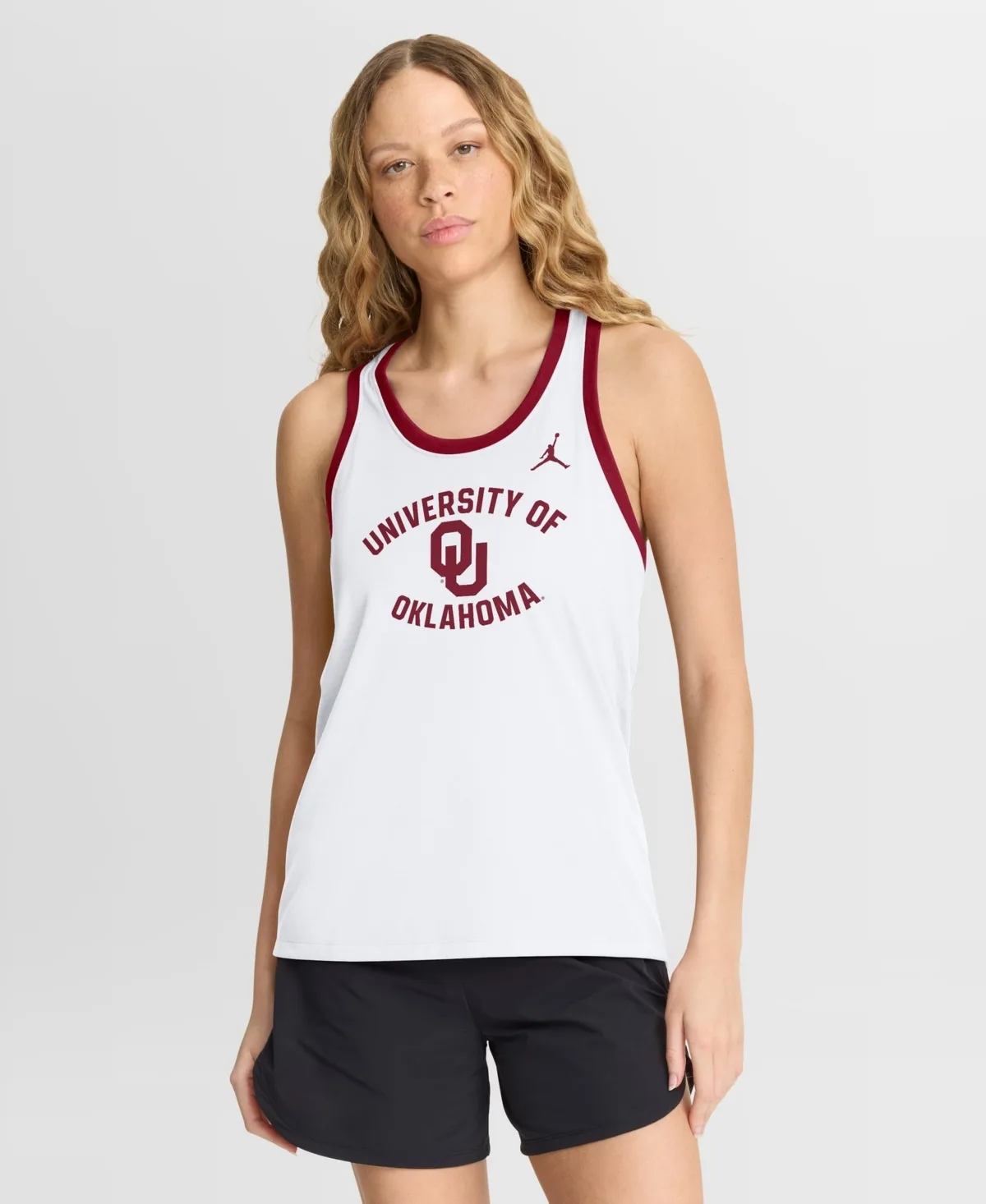 Oklahoma Sooners Uni Name Tri-Blend Dri-Fit Racerback Tank Top by Jordan
