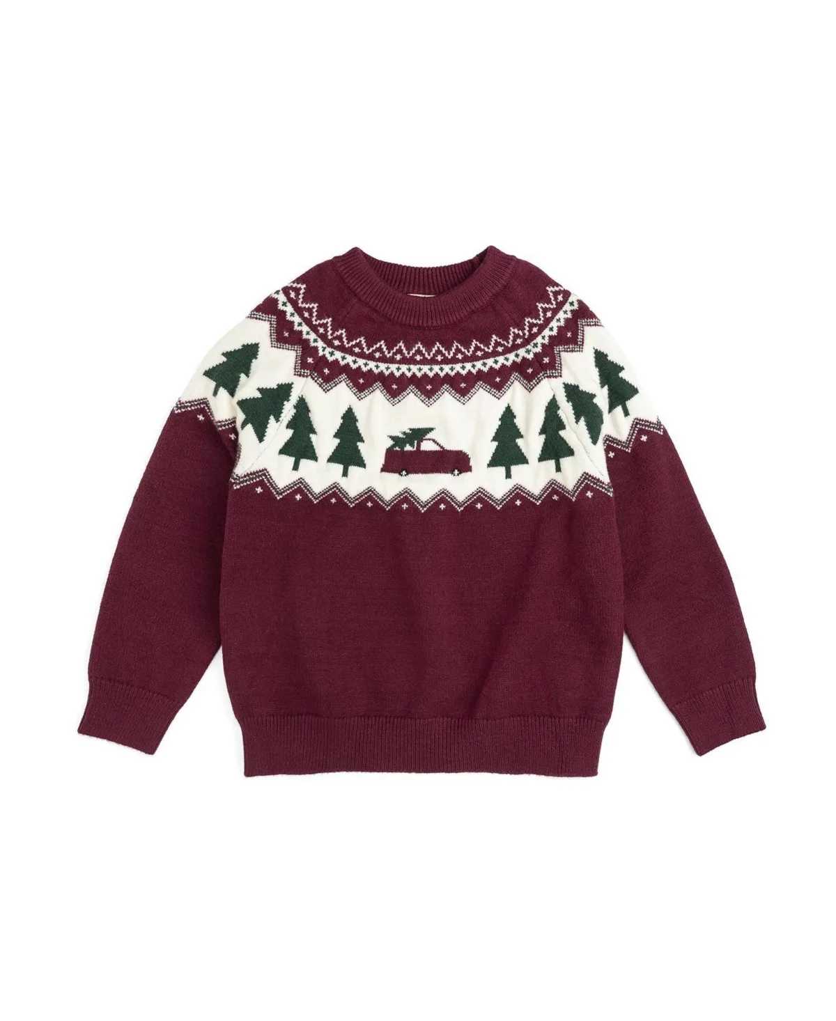 Christmas Truck Fair Isle Sweater by Sweet Wink
