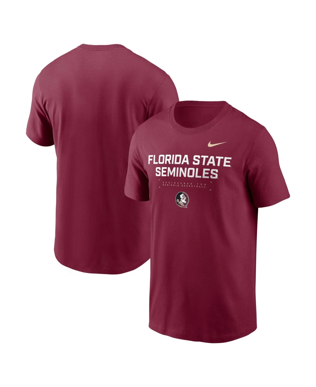 Florida State Seminoles 2025 Courtside Basketball Performance T-Shirt