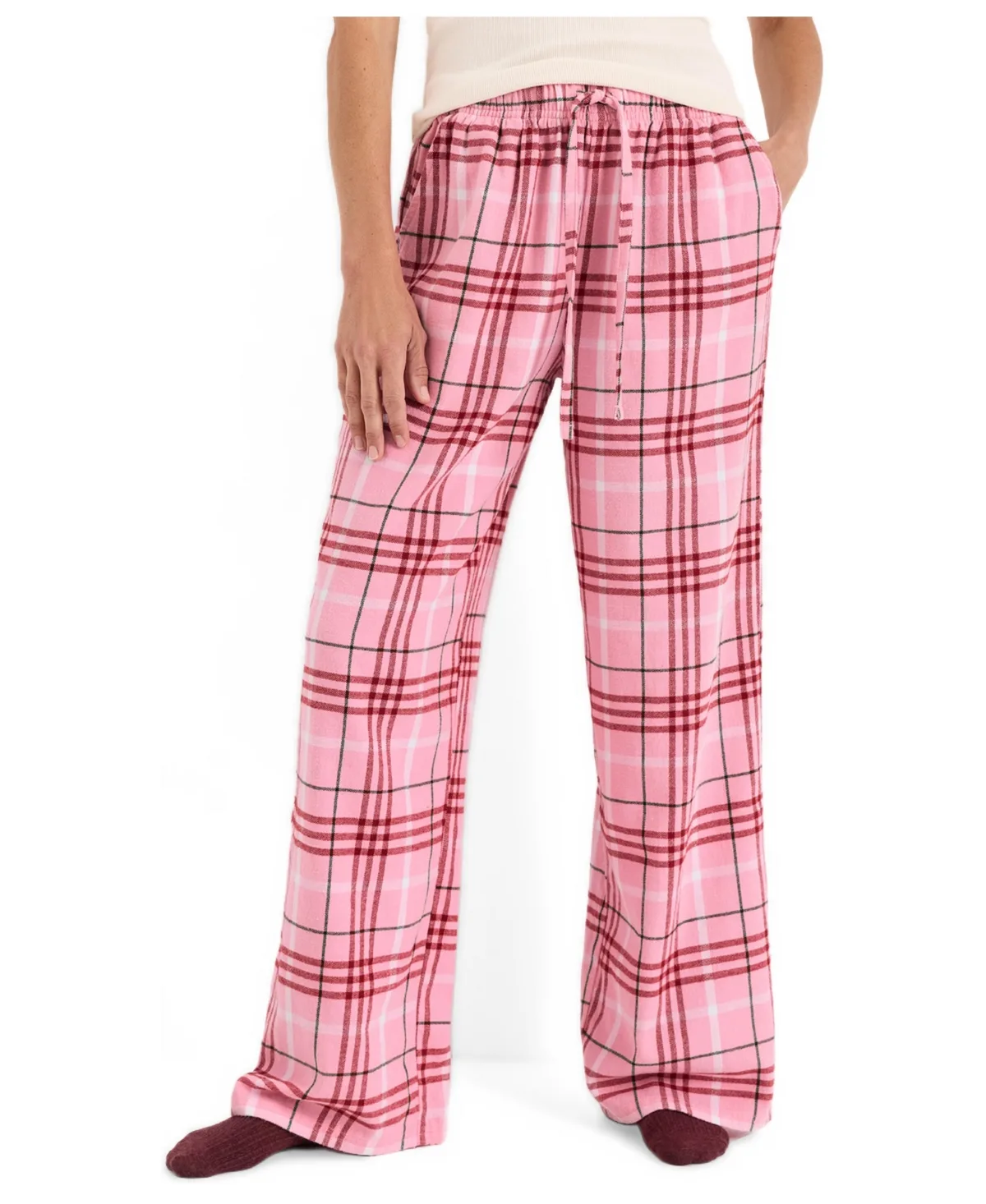 Fireside Organic Cotton Flannel Relaxed-Fit Sleep Pants by Pact