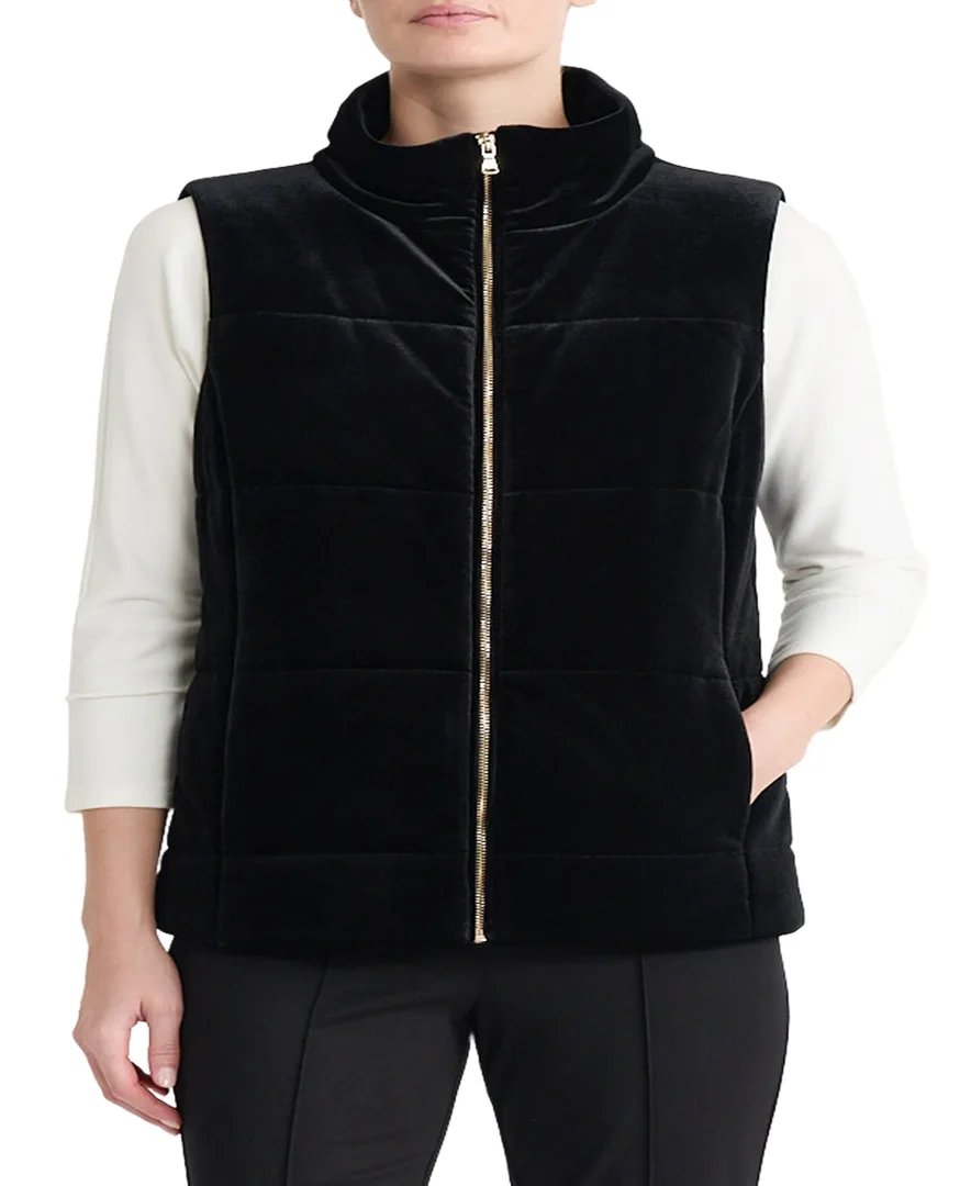 Quilted Velvet Vest