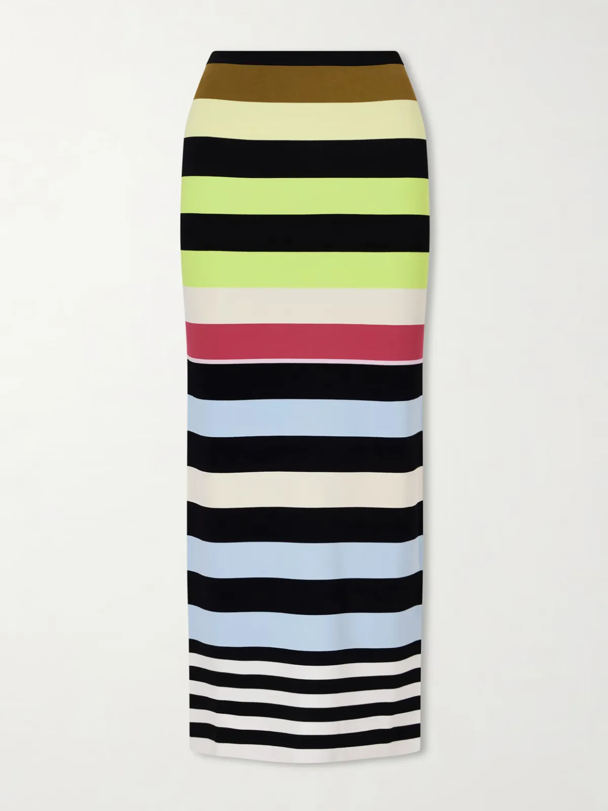 - Striped Maxi Skirt -