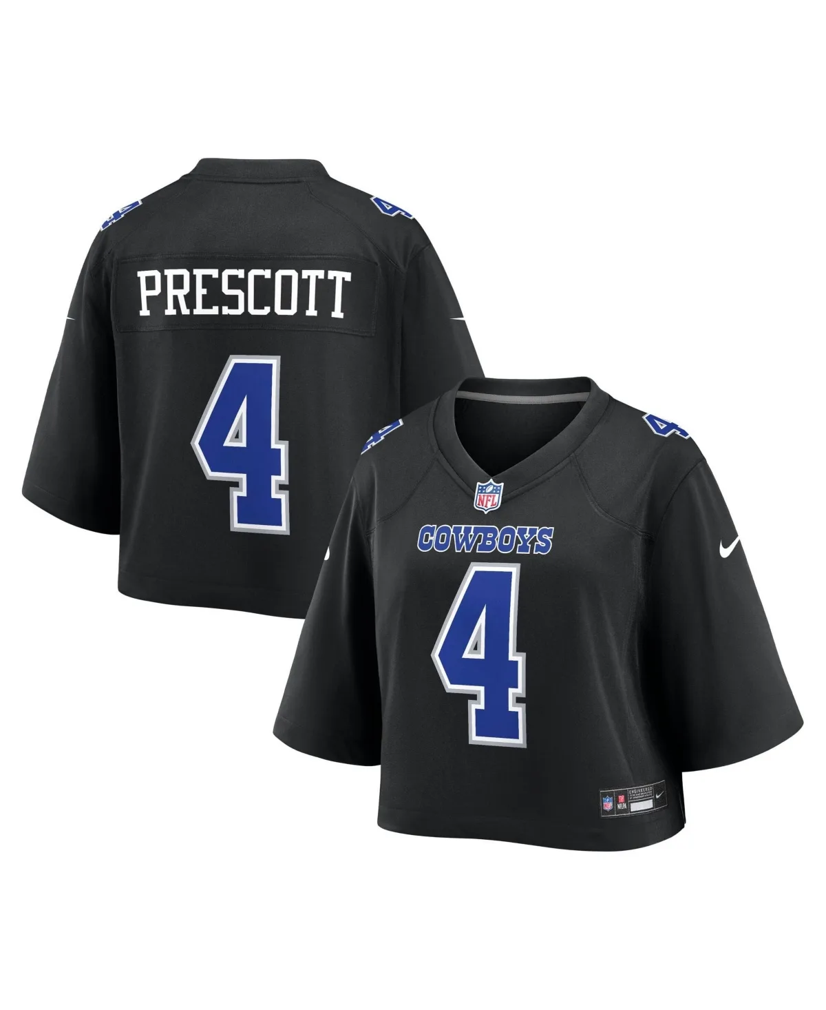 Dak Prescott Dallas Cowboys Cropped Fashion Game Jersey by Nike