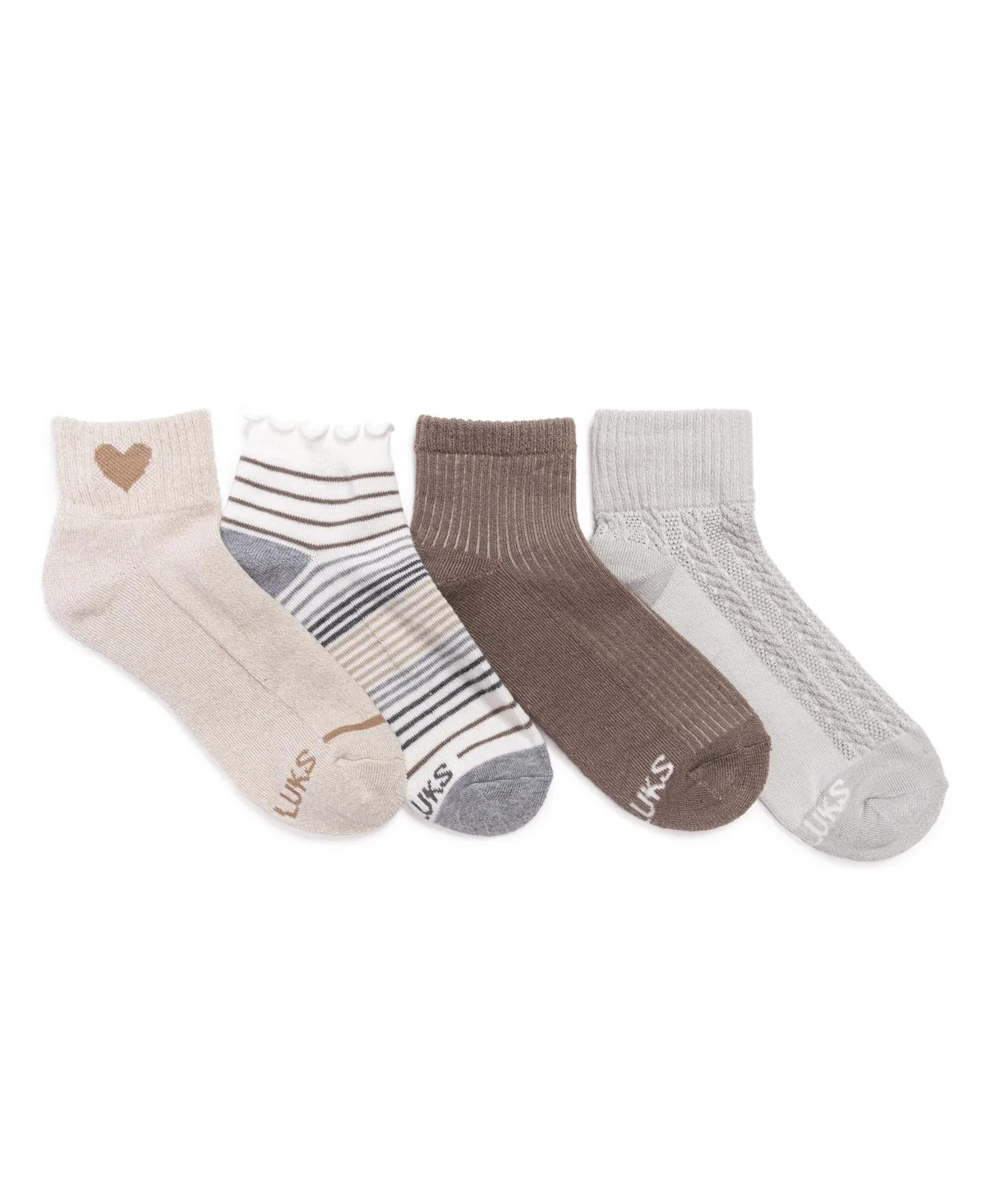 Dream Step Arch Support Crew Socks, 4-Pair by MUK LUKS