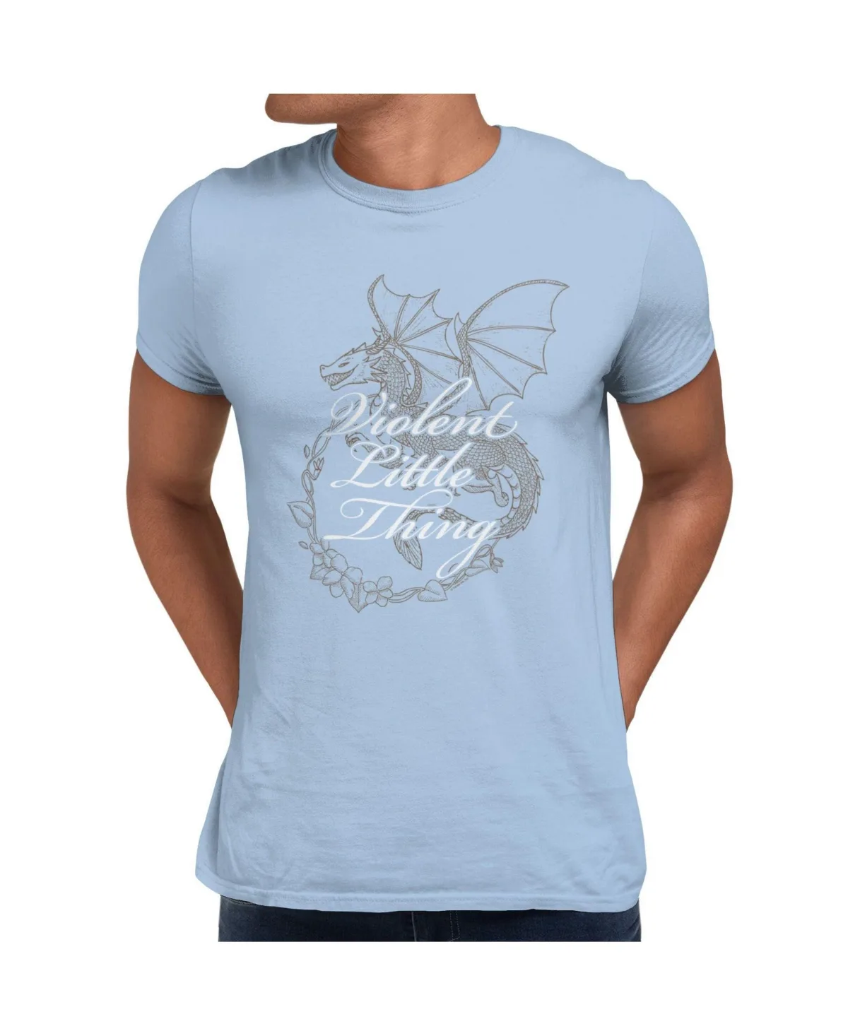 The Empyrean Violent Little Thing Dragon Floral Short Sleeve T-Shirt by Fourth Wing