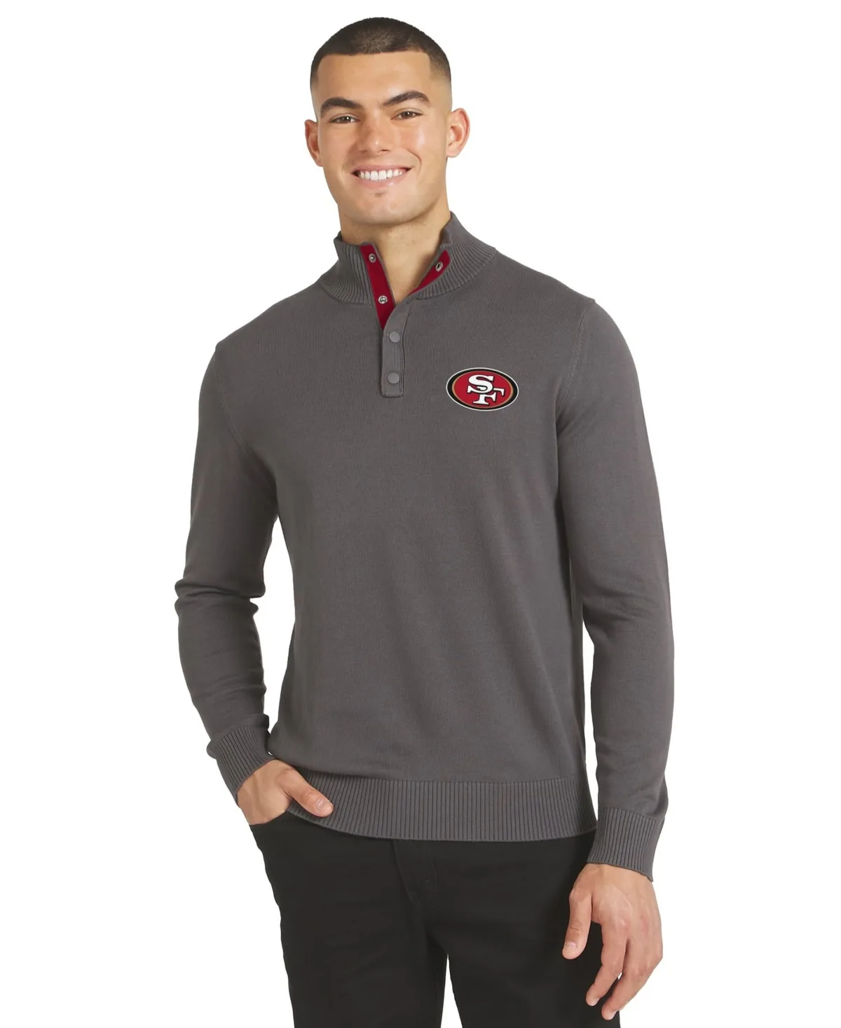 San Francisco 49ers Sideline Quarter-Snap Sweater