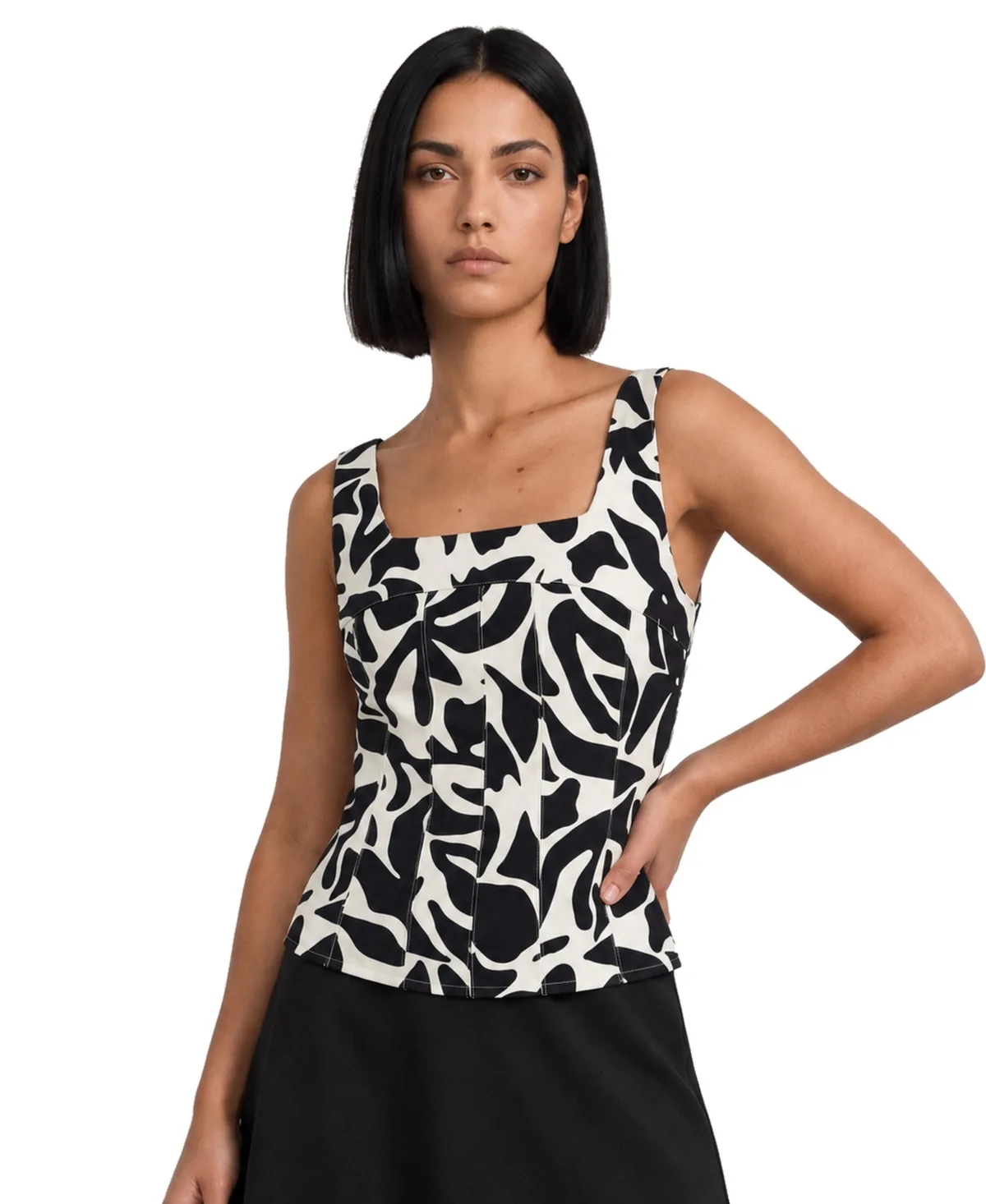 Sleeveless Back Smock Top by Joie