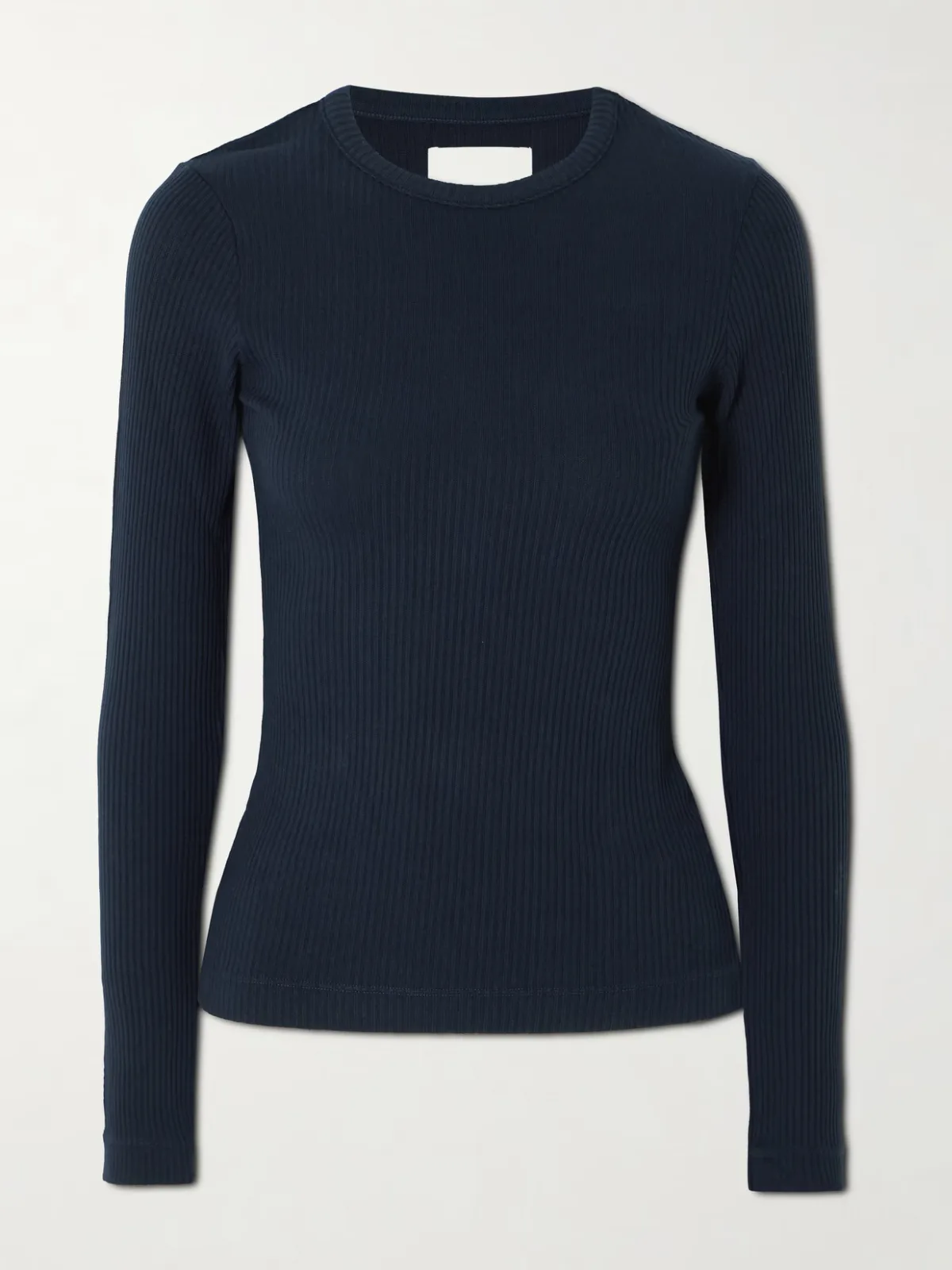 - Bina Ribbed Lyocell And Organic Cotton-blend T-shirt -