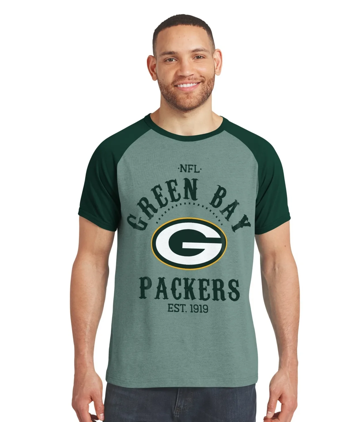 Darius Rucker Collection by Fanatics Green Bay Packers Raglan T-Shirt by Fanatics