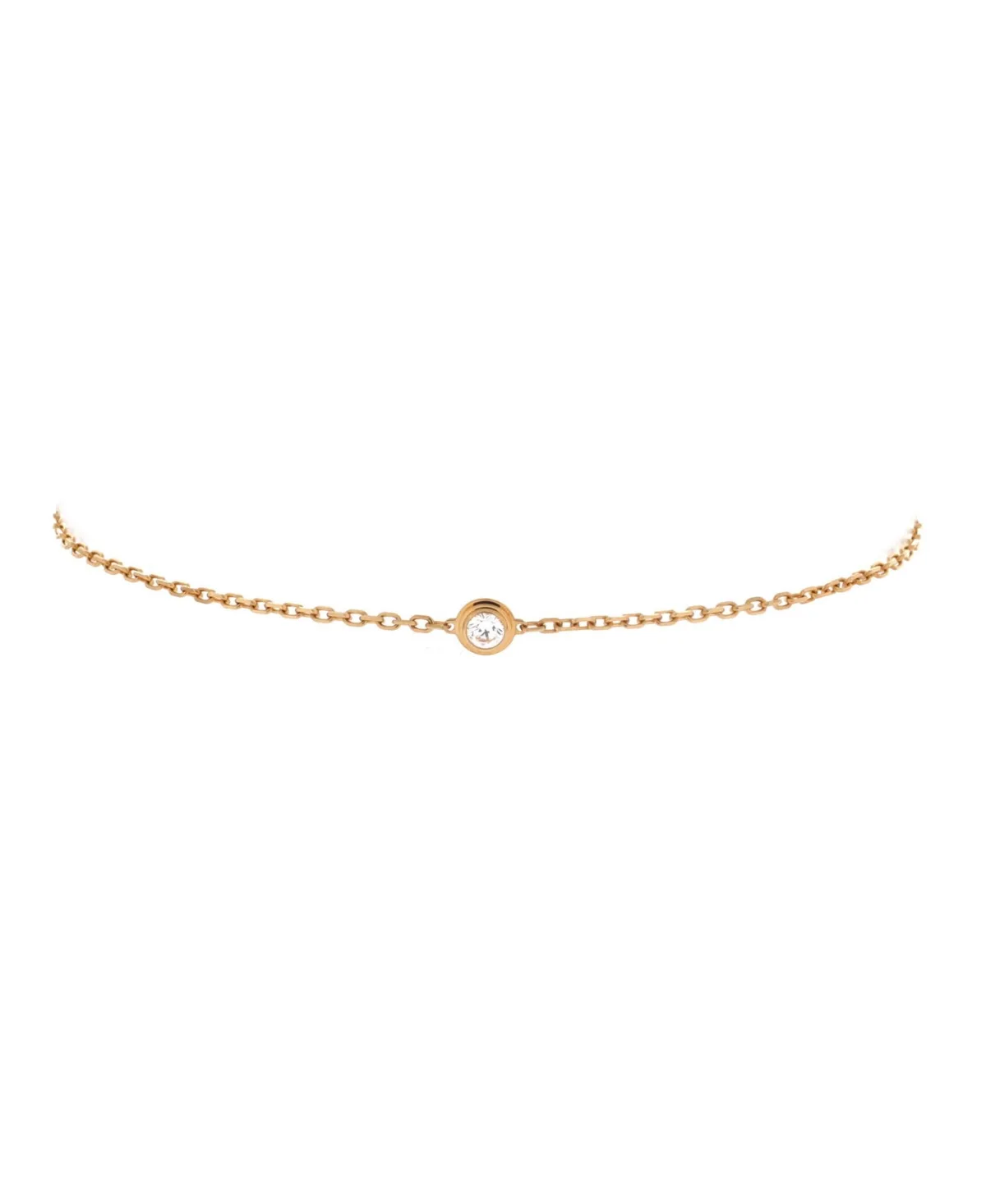 Pre-Owned Cartier Diamond D'Amour Link & Chain Bracelet (0.09 ct. t.w.) in 18K Yellow Gold by Cartier's