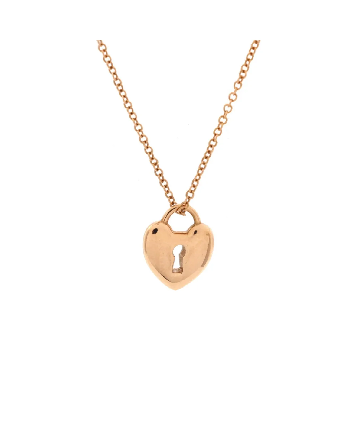 Pre-Owned Tiffany and Co Heart Lock Pendant Necklace by Tiffany & Co.