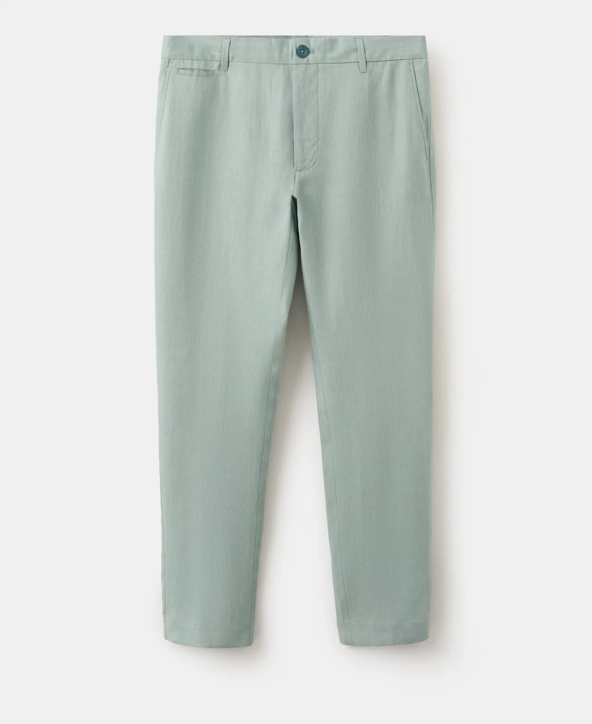 Slim-Fit Linen Pants by Mango