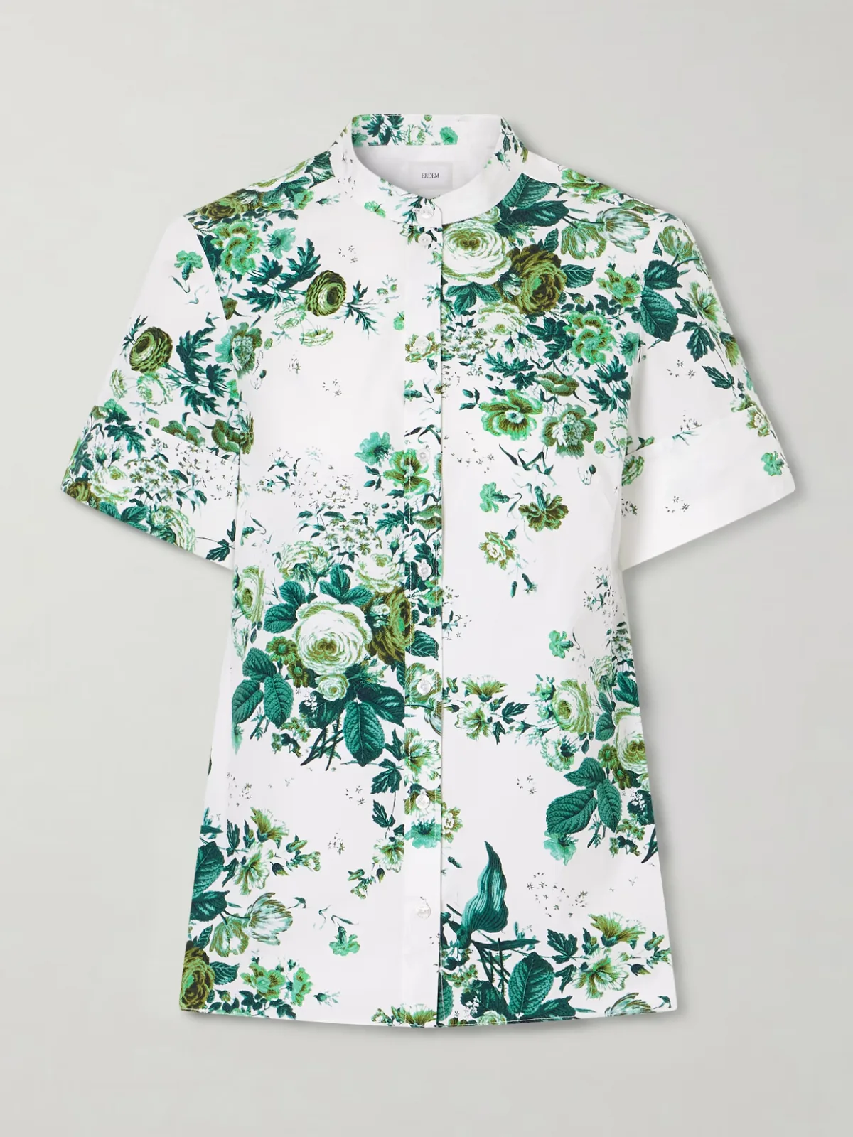 - Floral-print Cotton-poplin Shirt -