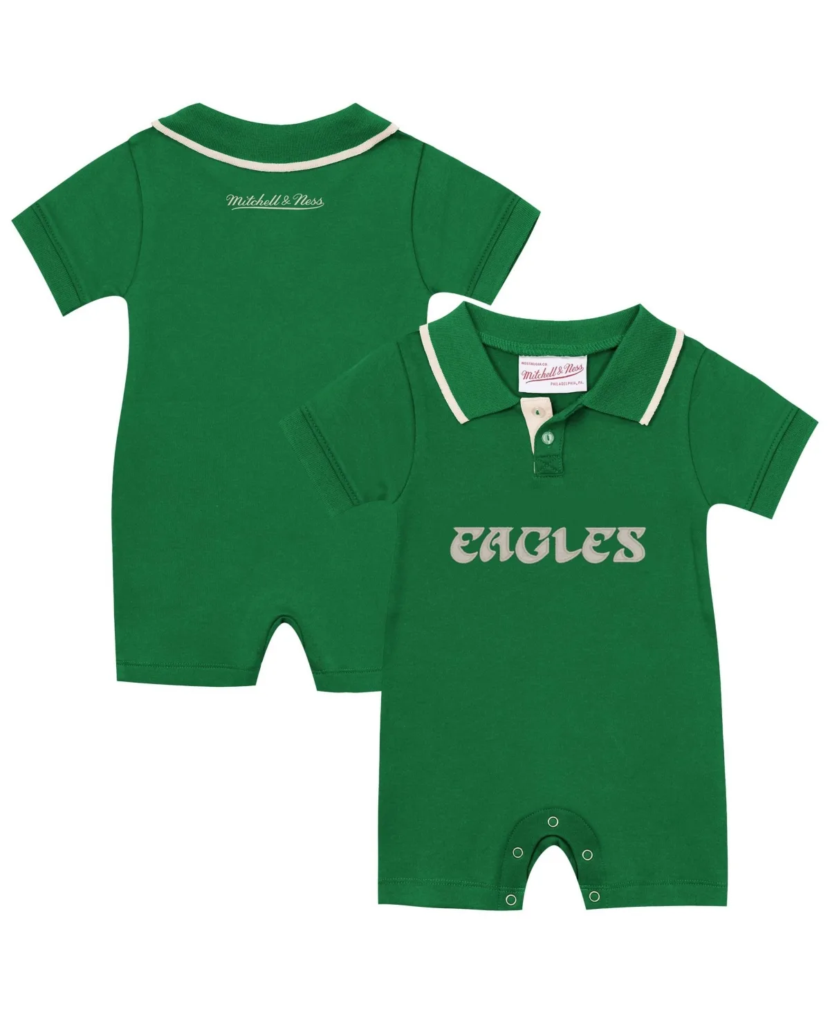 Philadelphia Eagles Retro Roots Rugby Romper by Mitchell & Ness