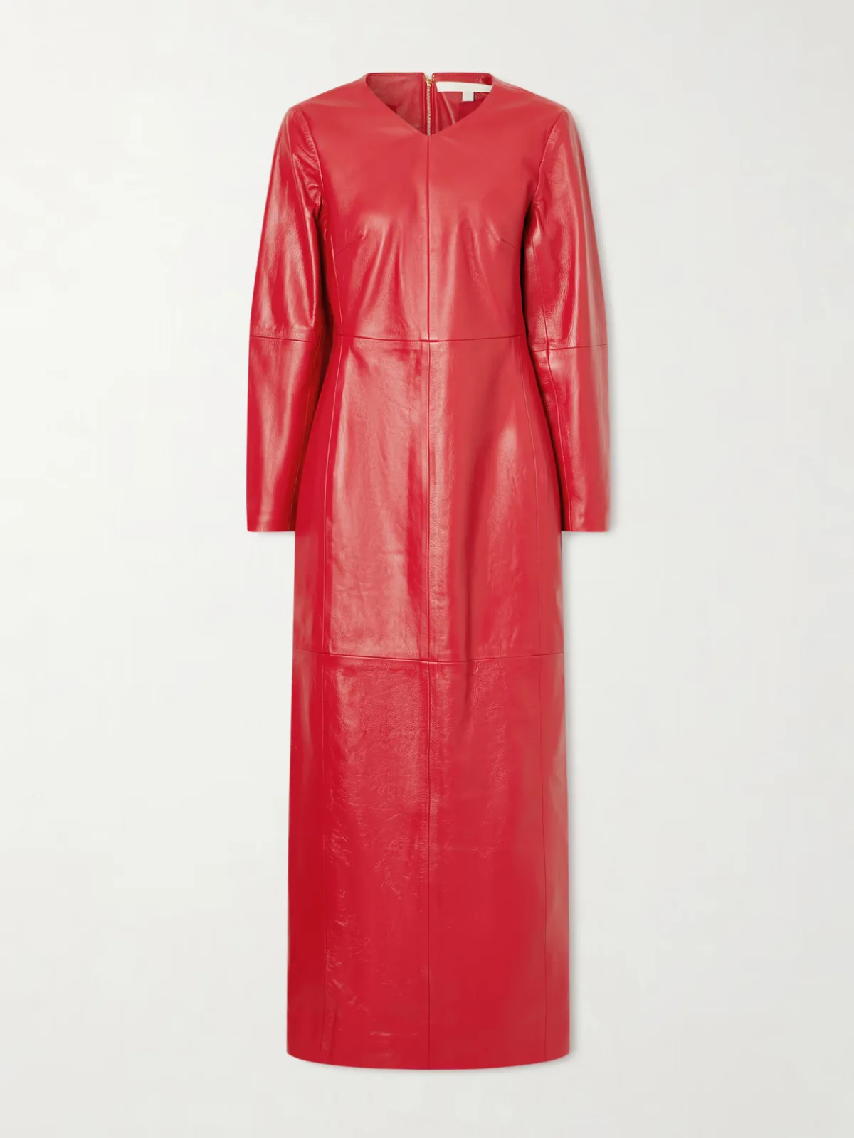 - The Adris Leather Maxi Dress -