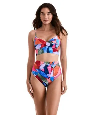 Jamie Midkini High Waist Bottoms Jamie Printed Tankini Top by Mimi Flamingo