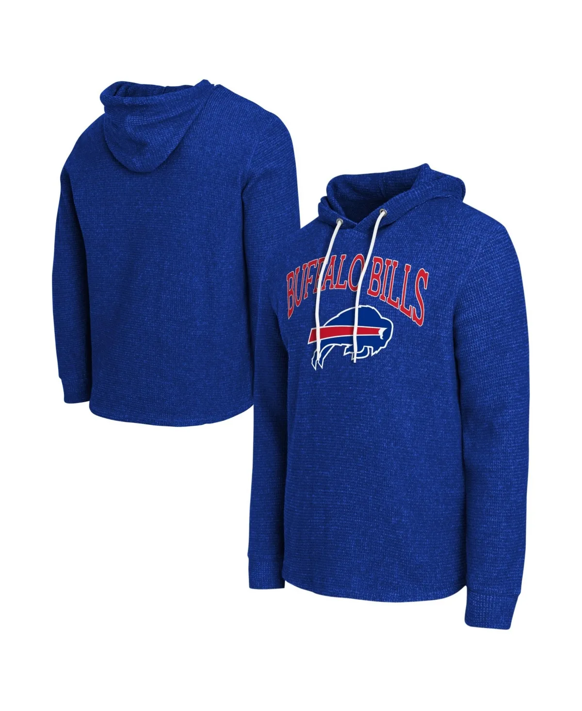 Darius Rucker Collection by Fanatics Buffalo Bills Waffle Knit Hooded Tri-Blend Long-Sleeve T-Shirt