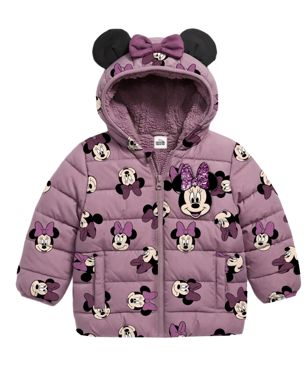 Minnie Mouse Hooded Puffer Jacket by Minnie Mouse
