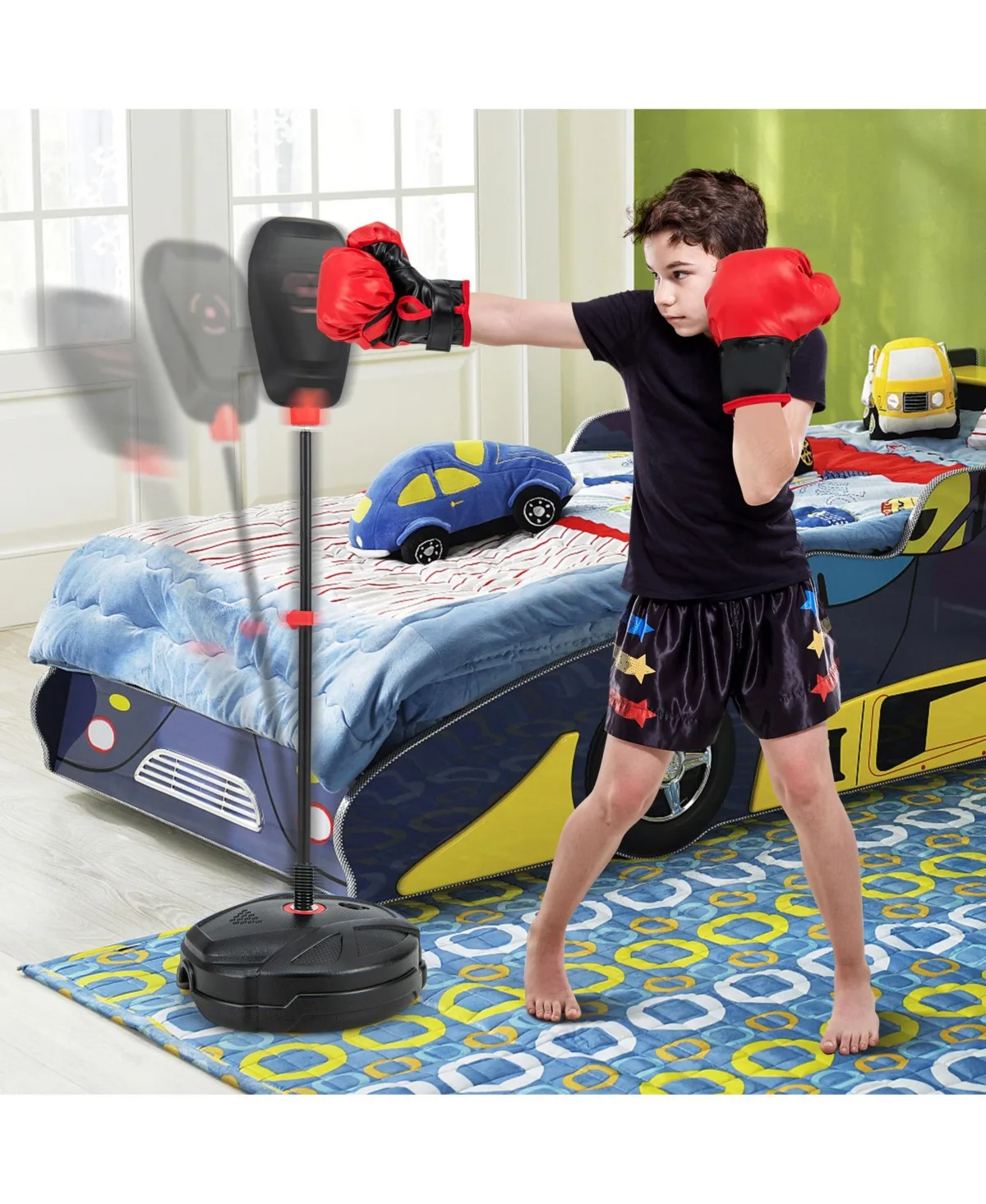 Inflation-Free Kids Boxing Set with Punching Bag and Gloves by Zeny
