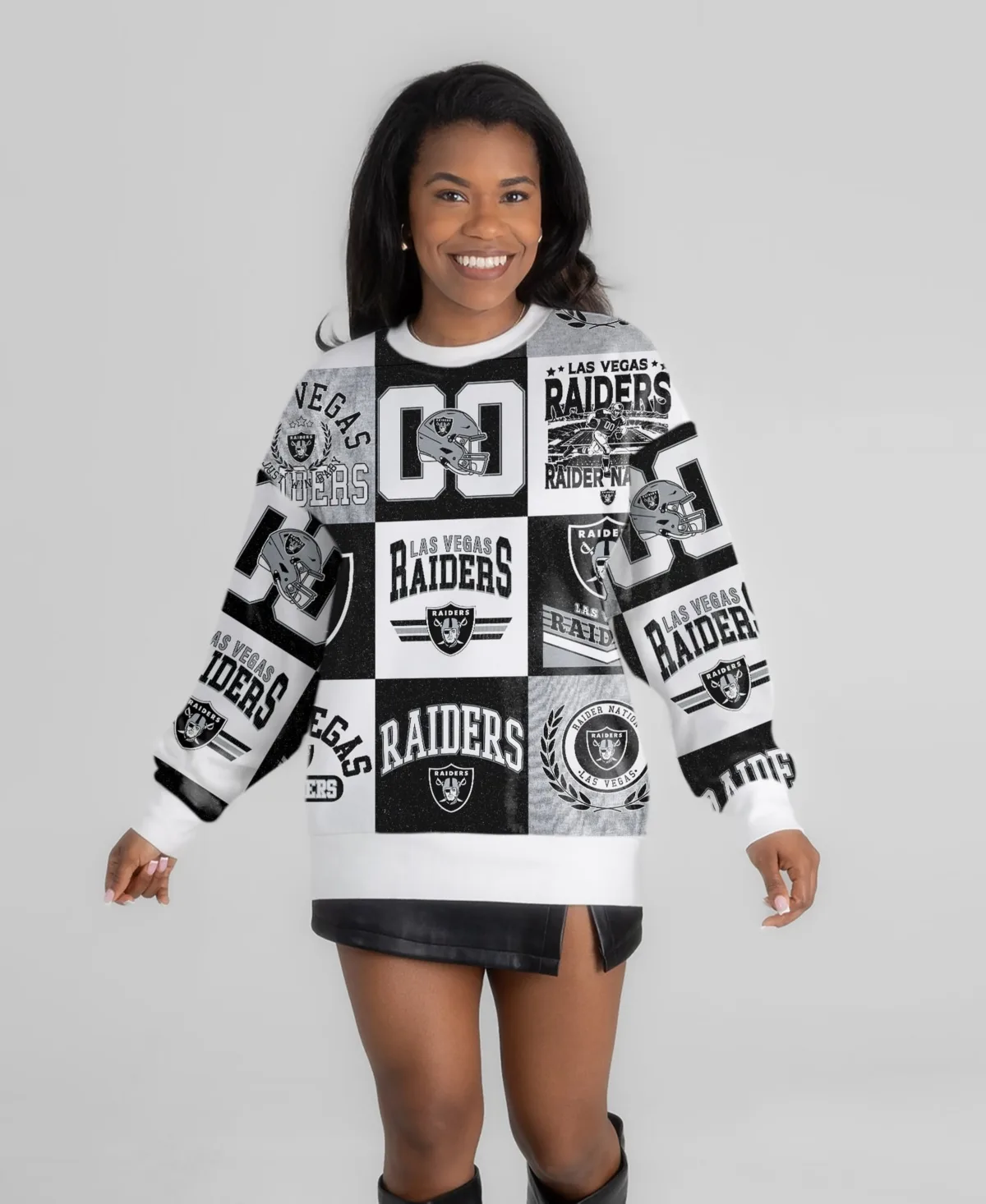 Las Vegas Raiders Highlight Reel Repeat Premium Fleece Sweatshirt