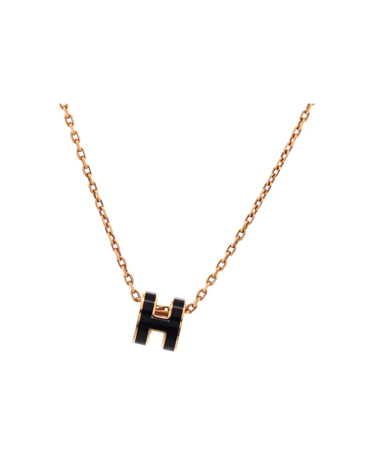 Pre-Owned Pop H Pendant Chain Necklace - Enamel by Hermes